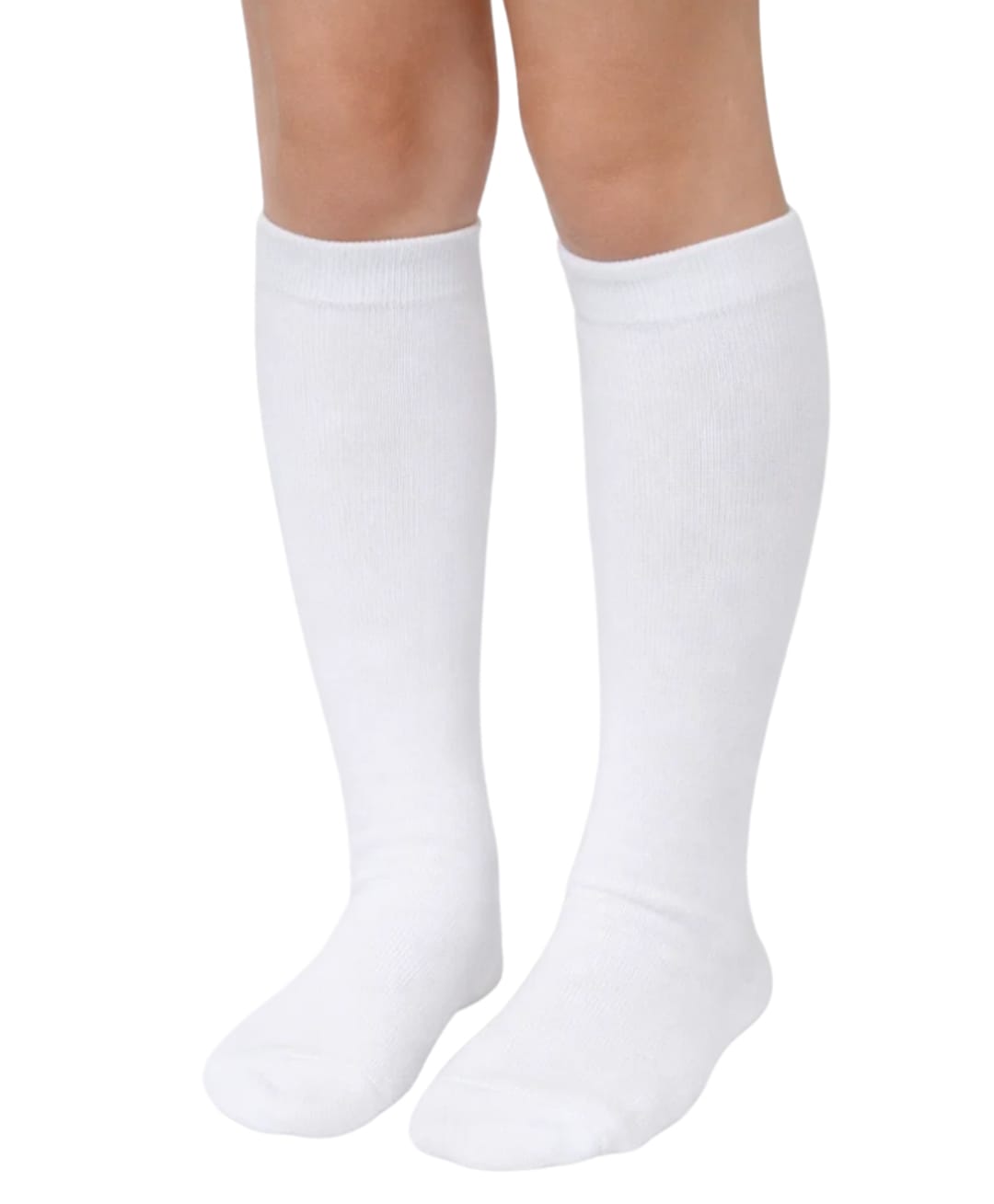 Neska Moda Cotton Elastane Solid Socks - White-picture-32