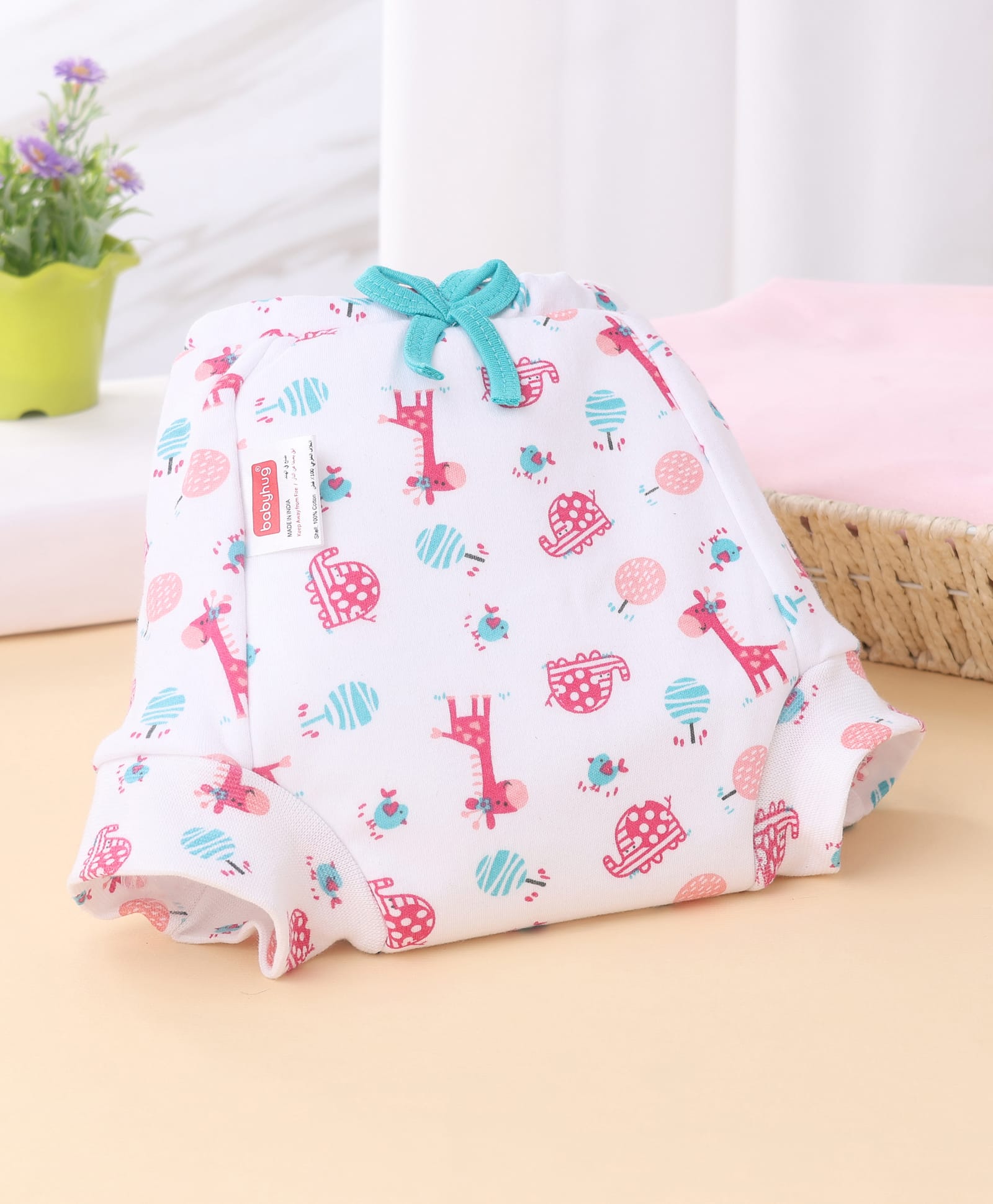 Babyhug Padded Potty Training Pants Pack of 1 Size 3 Giraffe Print - Pink| Reusable Cotton Training Diaper | Toddler Pull-Up Underwear | Leak Resistant | Washable Cloth Diaper Pants (3 to 4 Years)-image-34