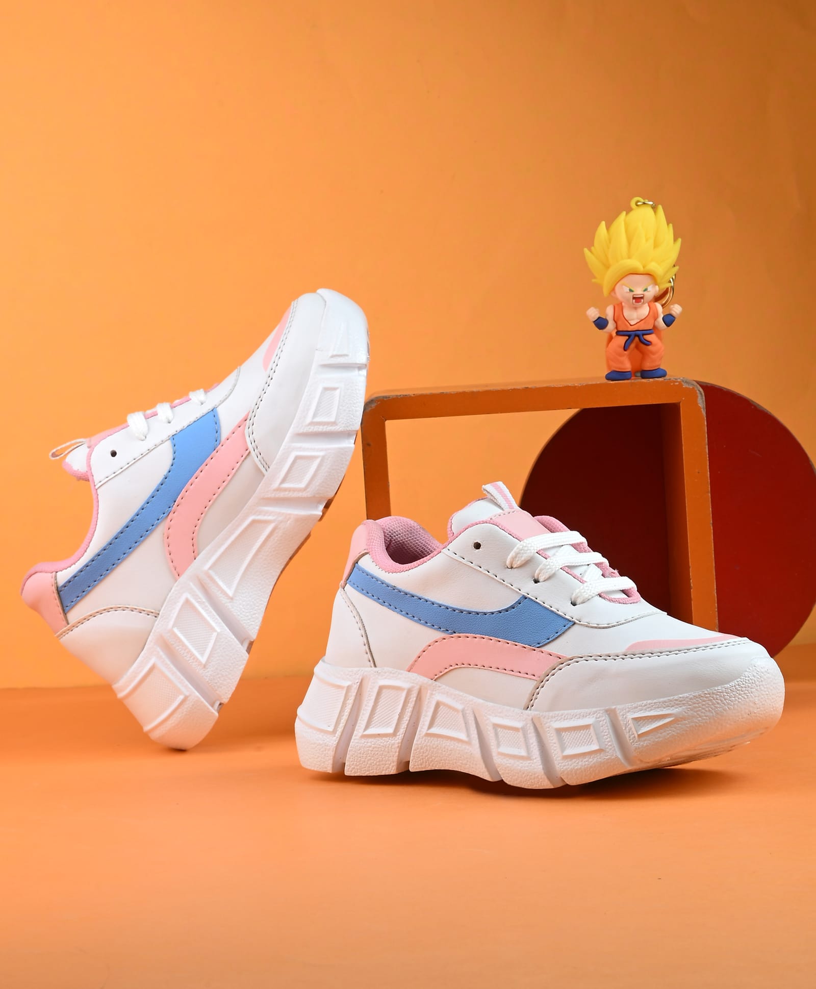 Stefens Lace Up Solid Sneaker -Baby Pink-image-47