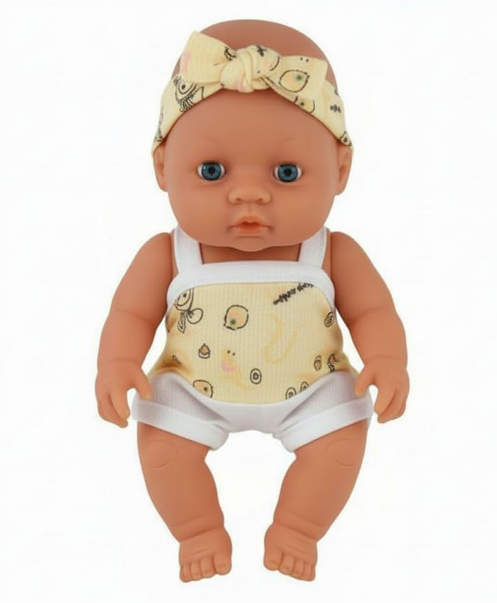 FunBlast 19 cm Realistic Baby Doll Toy with Rotatable Arms & Legs -Cute Pretend Play for Kids (Multicolor)-picture-1
