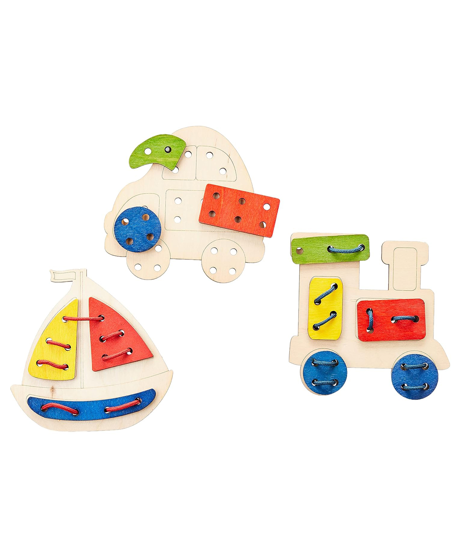 Ekoplay Funskool Wooden Tracking and Lacing Toy-image-20