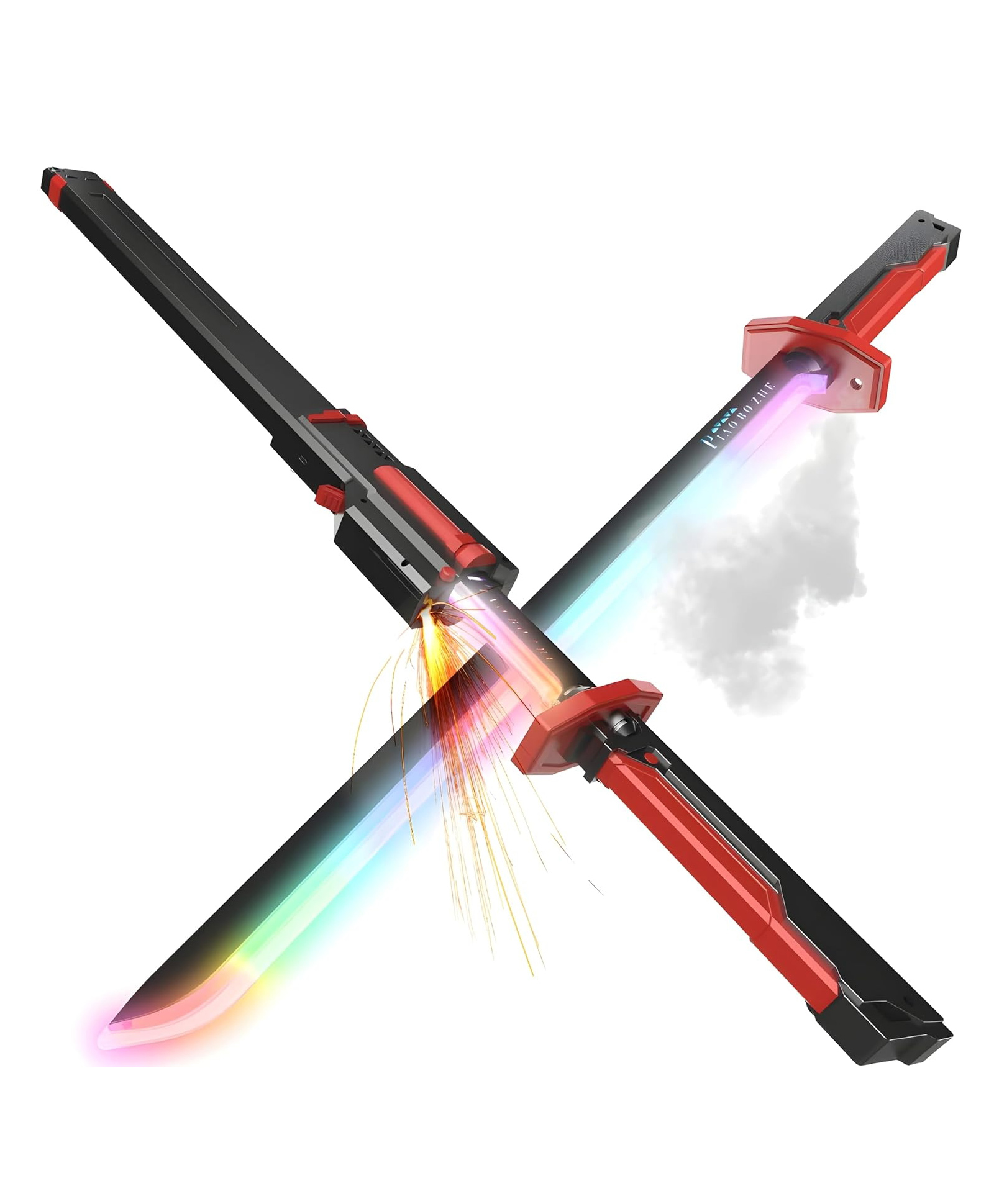 FUNVERSE LED Spark Sword with Sound and Fog, Type-C Rechargable , Sparks & Fog Effect with Hit Sensor Sound - Type-C Rechargeable LED Toy Sword for Kids and Adults-image-12