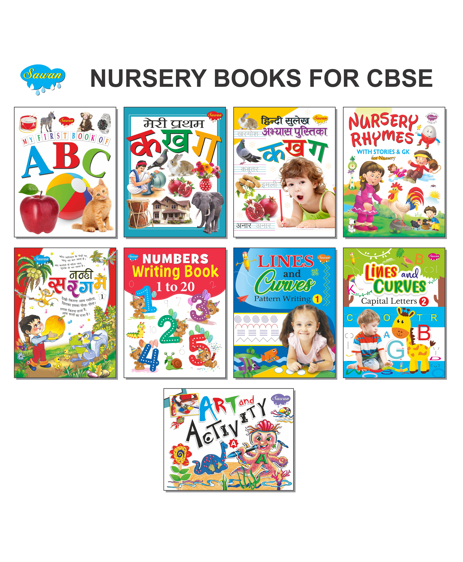 sawan Nursery Books As Per CBSE For Reading, Writing & Learning By Manoj Publications - English & Hindi-picture-28
