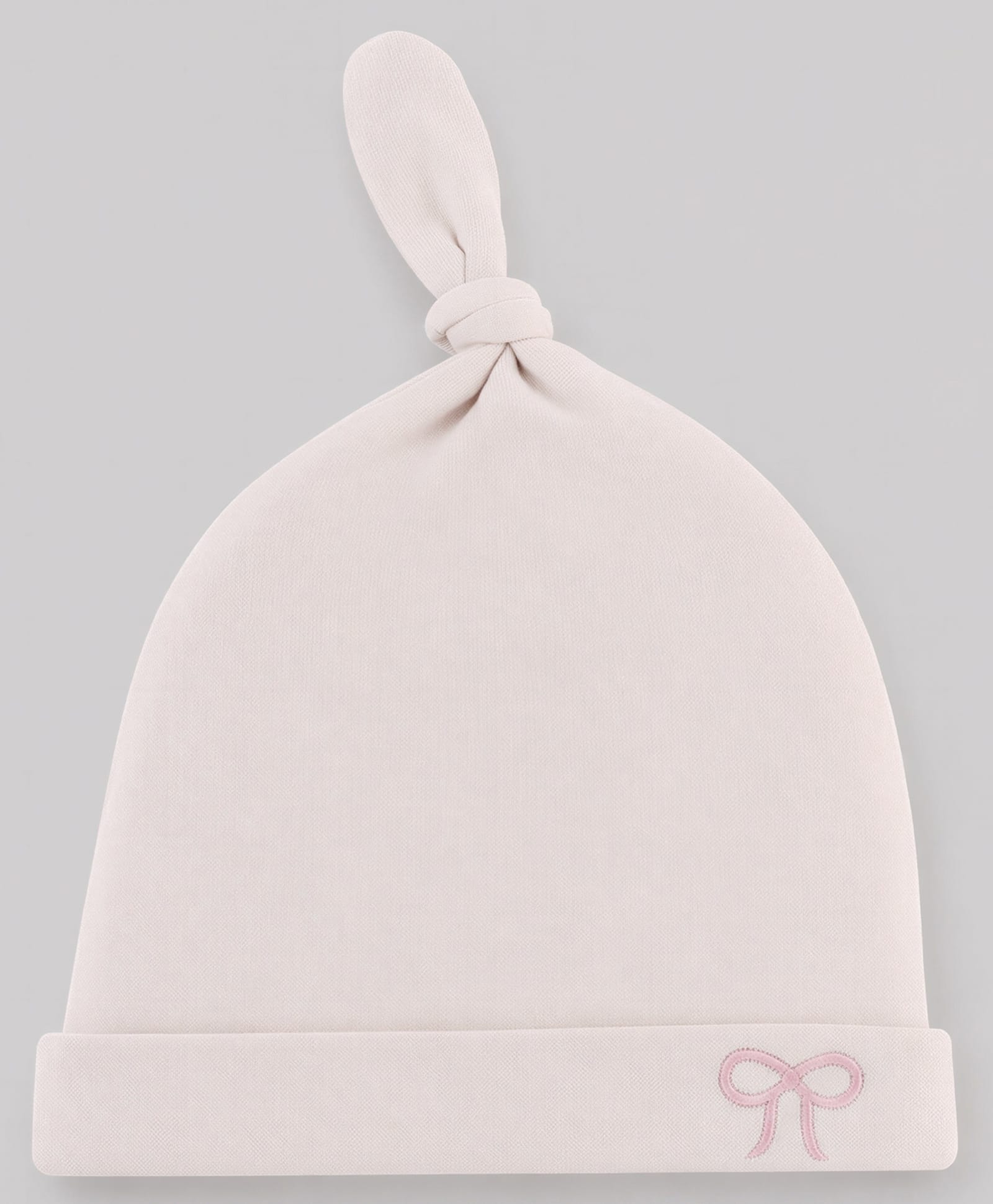 Babyhug 100% Cotton Interlock Knit Cap With Bow Embroidery Pink- Diameter 15.5 cm-image-10
