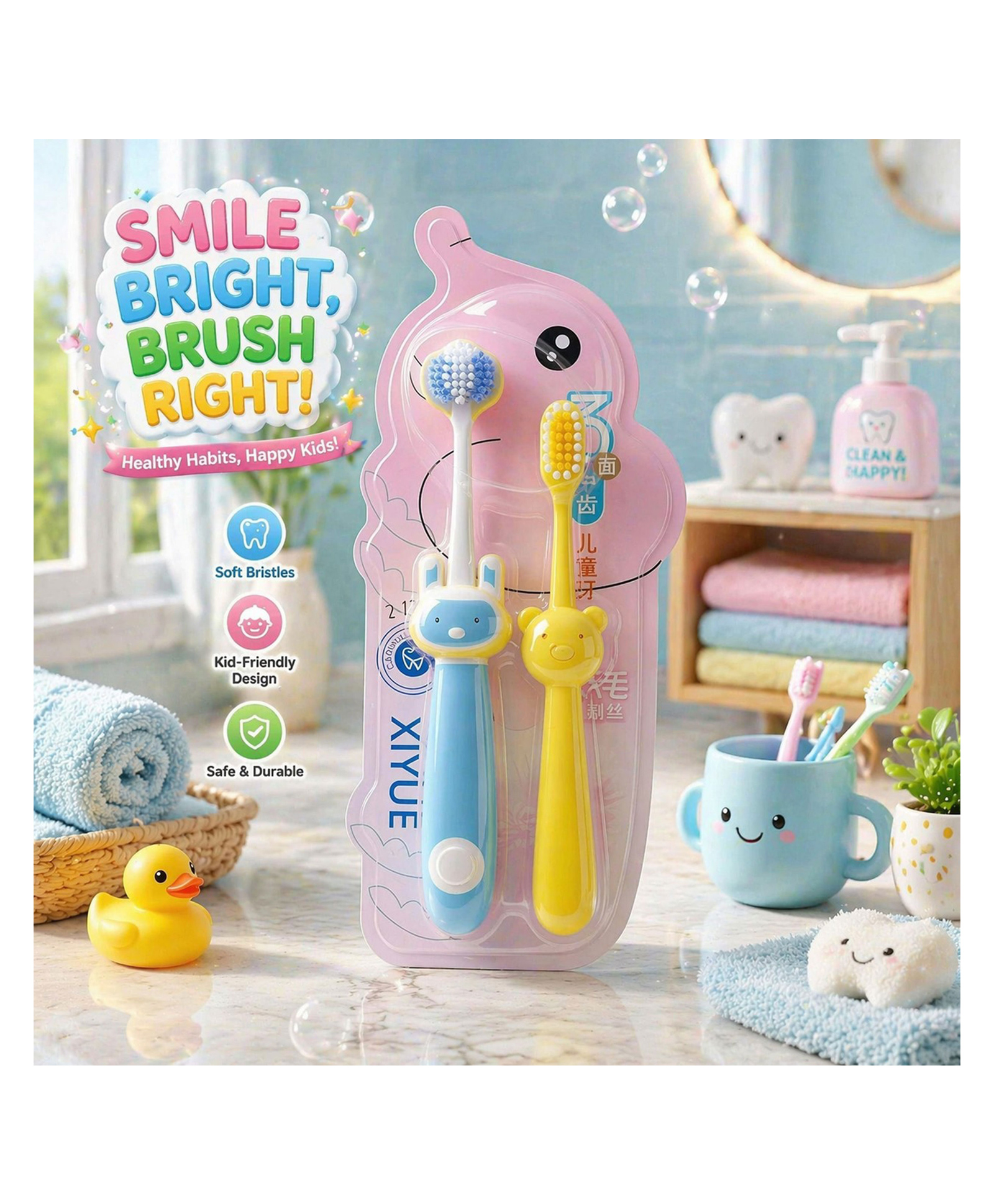 Yunicorn Max Ultra Soft Bristles Kids Toothbrush - Pack 2-image-29