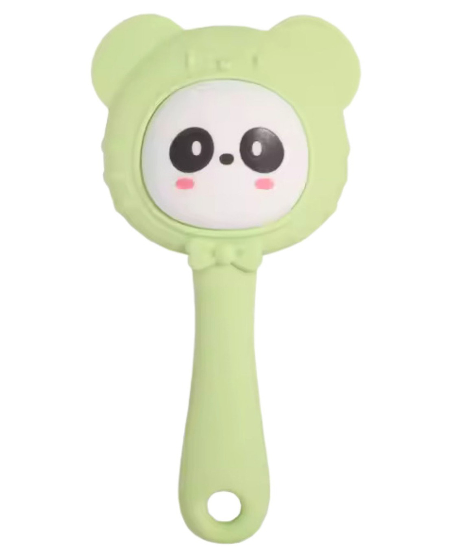 The little lookers Baby Silicone Teether Cum Rattle Safe, Soothing & Fun For Teething Infants - Light Green-image-44