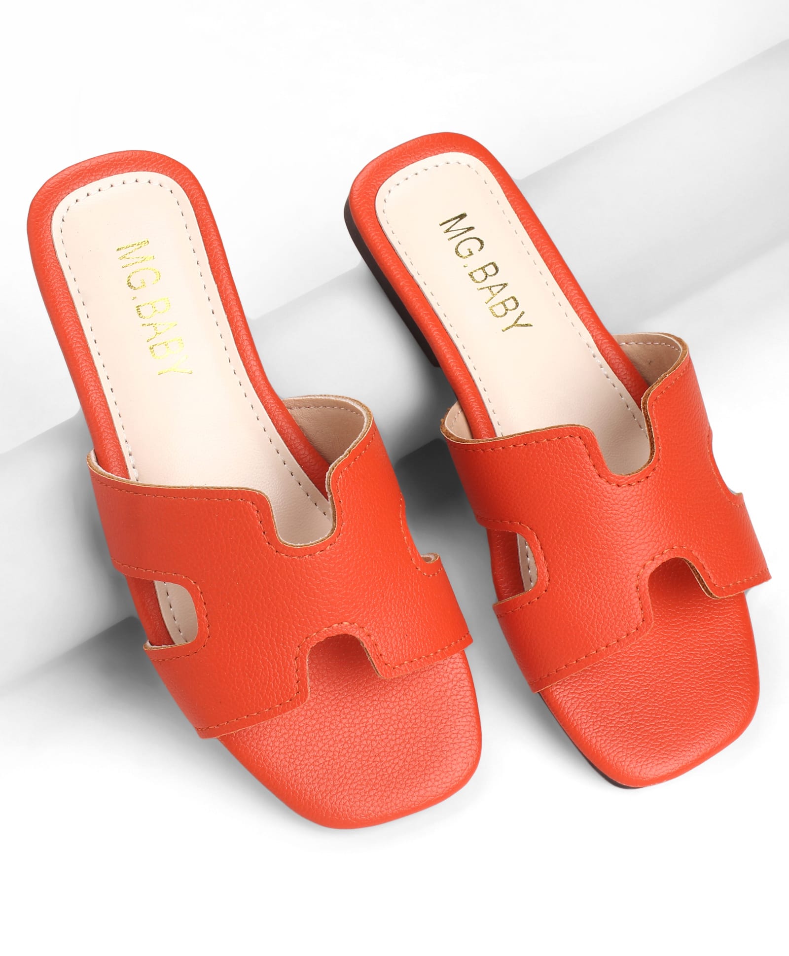 KIDLINGSS Solid Slip On Sandals - Orange-picture-13