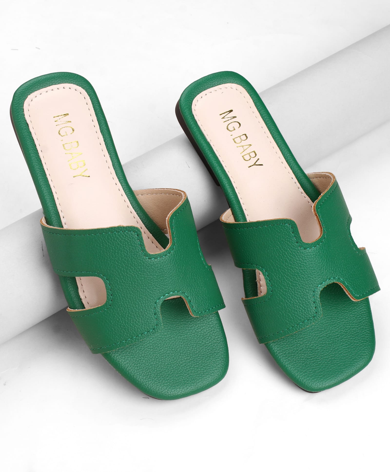 KIDLINGSS Solid Slip On Sandals - Green-image-42