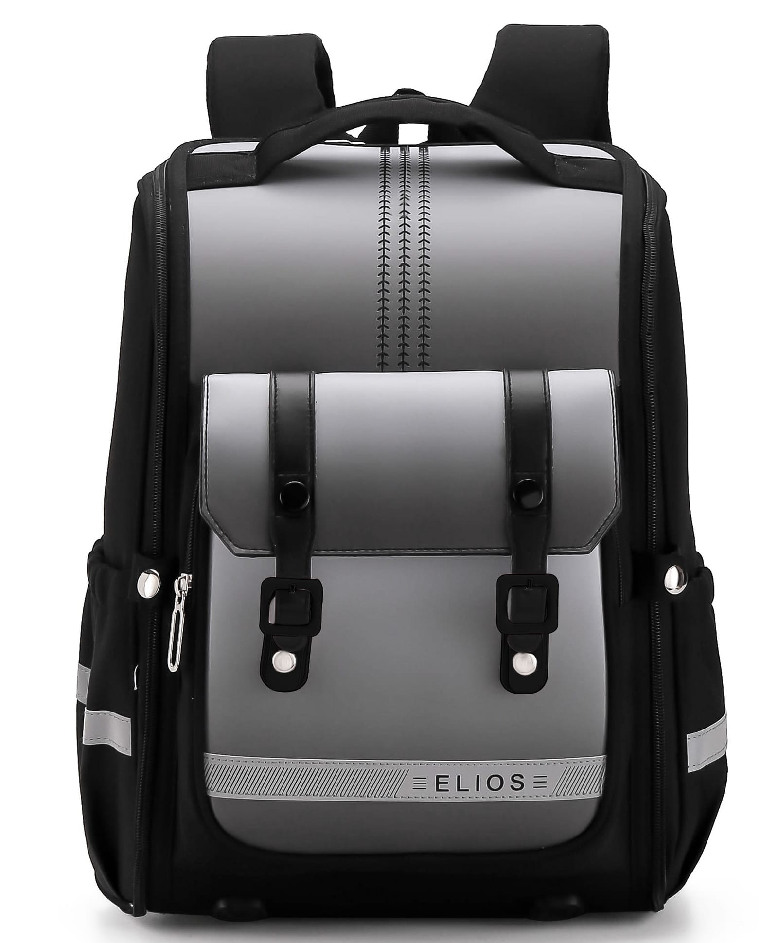 Elios 16 Inches Kids School Backpack for Boys & Girls | British Design | 360° Reflective Safety, Ergonomic Spinal Support, Breathable Back, Functional Storage | Birthday & Rakhi Gift-image-4
