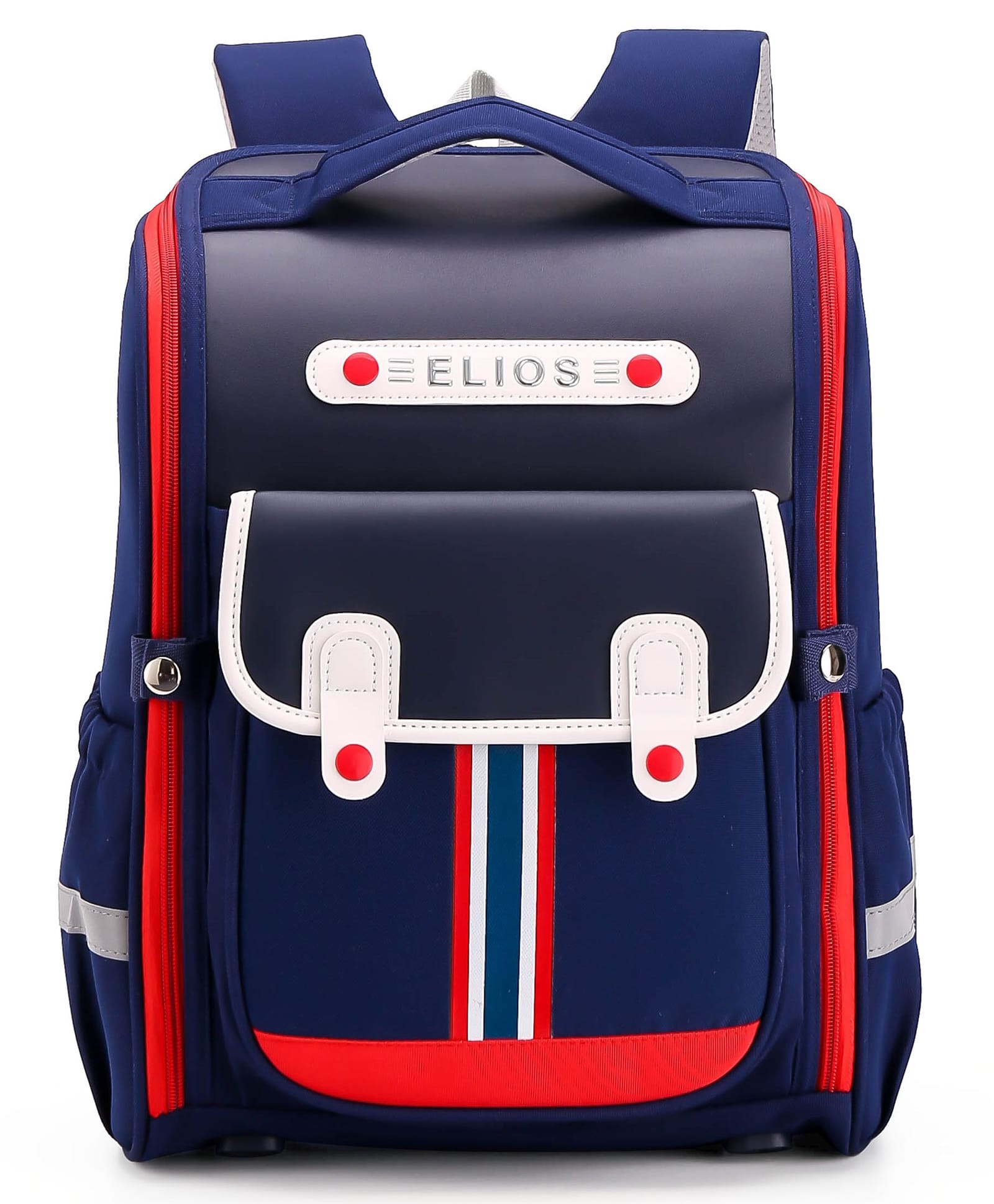 Elios 16" Kids School Backpack for Boys & Girls (Ages 710, Grades 36) | British Design | 360° Reflective Safety, Ergonomic Spinal Support, Breathable Back, Functional Storage | Birthday & Rakhi Gift-image-13