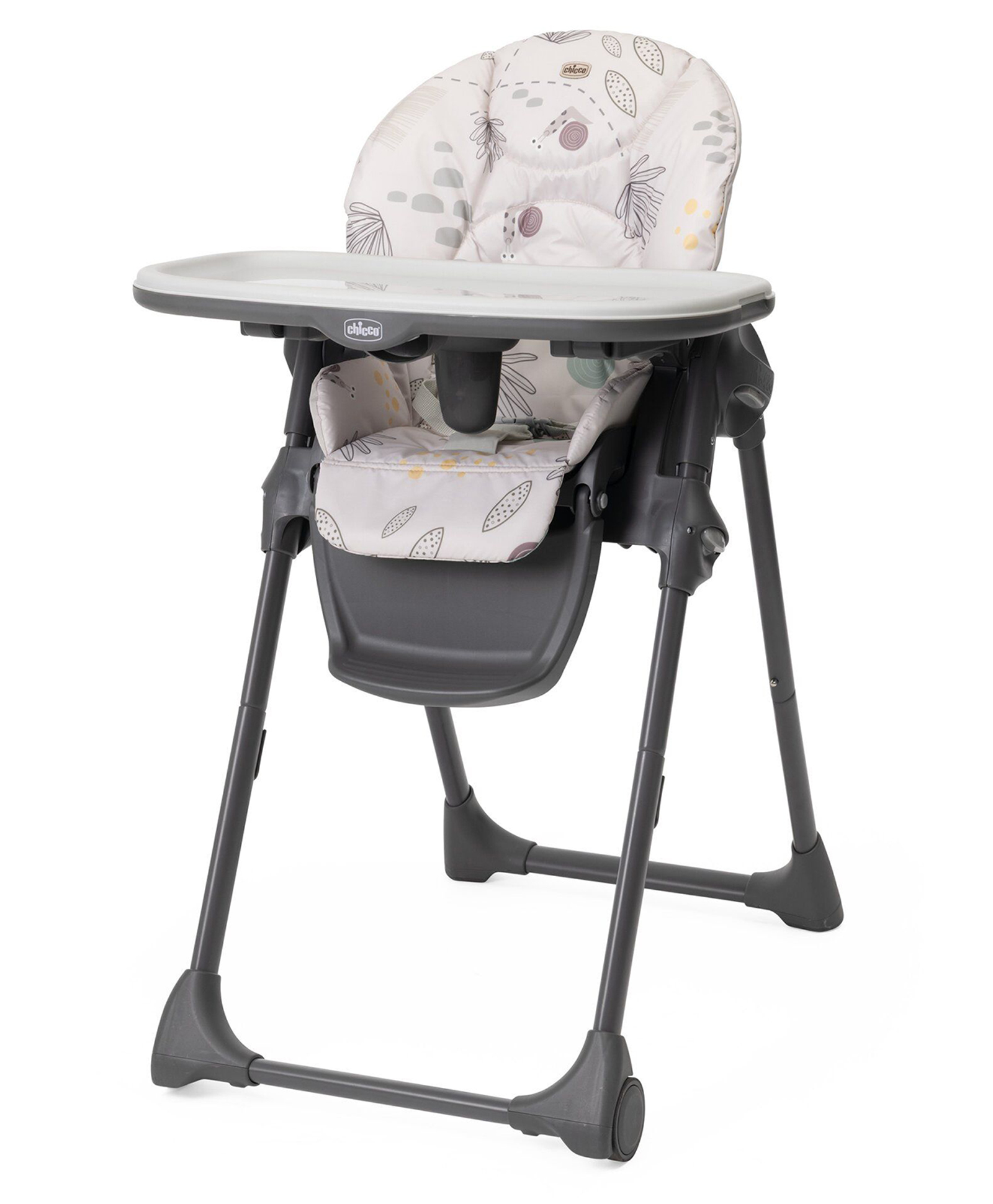 Chicco Polly Easy High Chair Woodland - Grey-picture-14