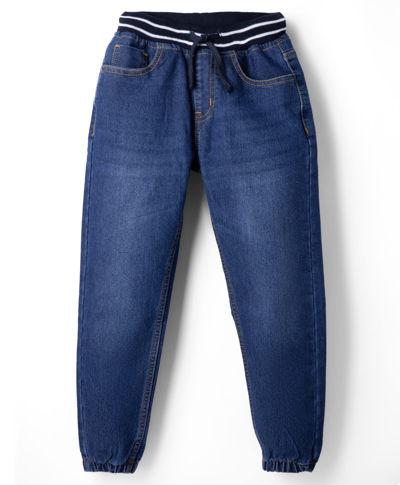 Pine Kids Denim Woven Full Length Solid Jeans With Pockets - Navy Blue-picture-14