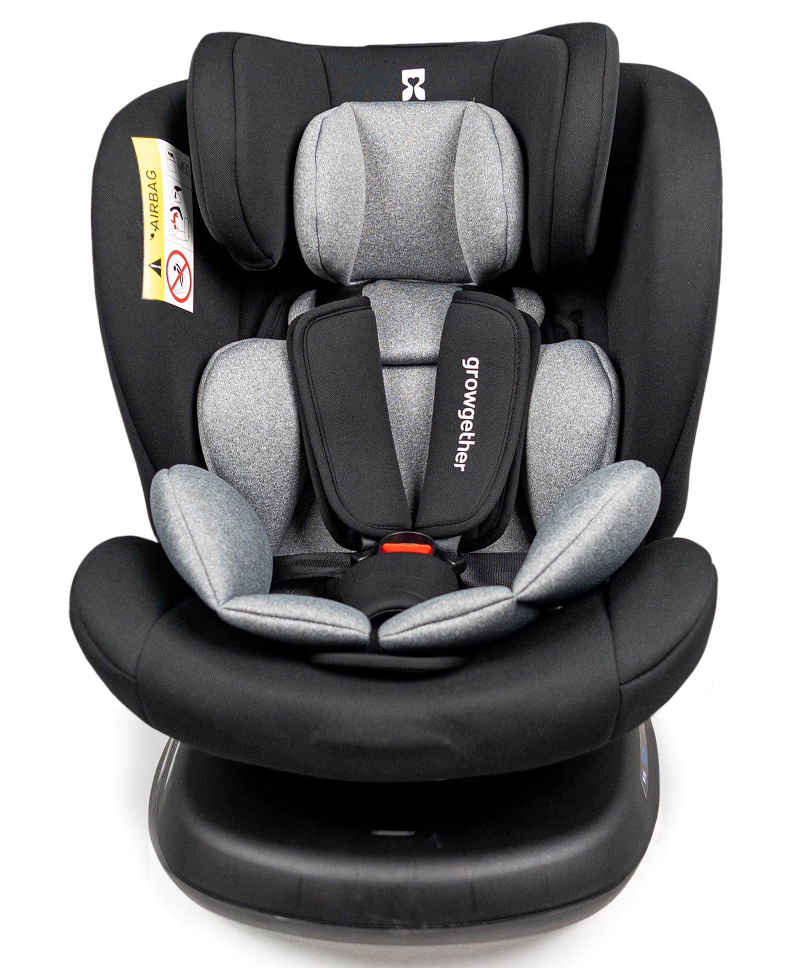 Growgether RYDDA 360° Rotating multifunctional Car Seat for Baby & Toddler | 0-12 Years (0-36 kg) | ISOFIX & Top Tether | ECE R44/04 Certified | 5-Point Harness | Side Impact Protection - Black-image-34