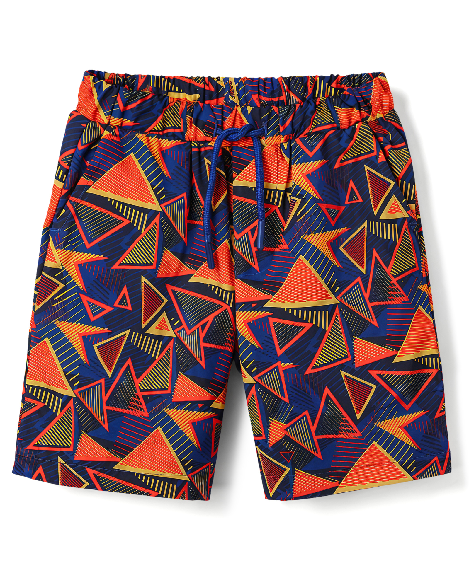 Babyhug Tafetta Water Repellant Printed Swimming Trunk - Multicolor-image-37