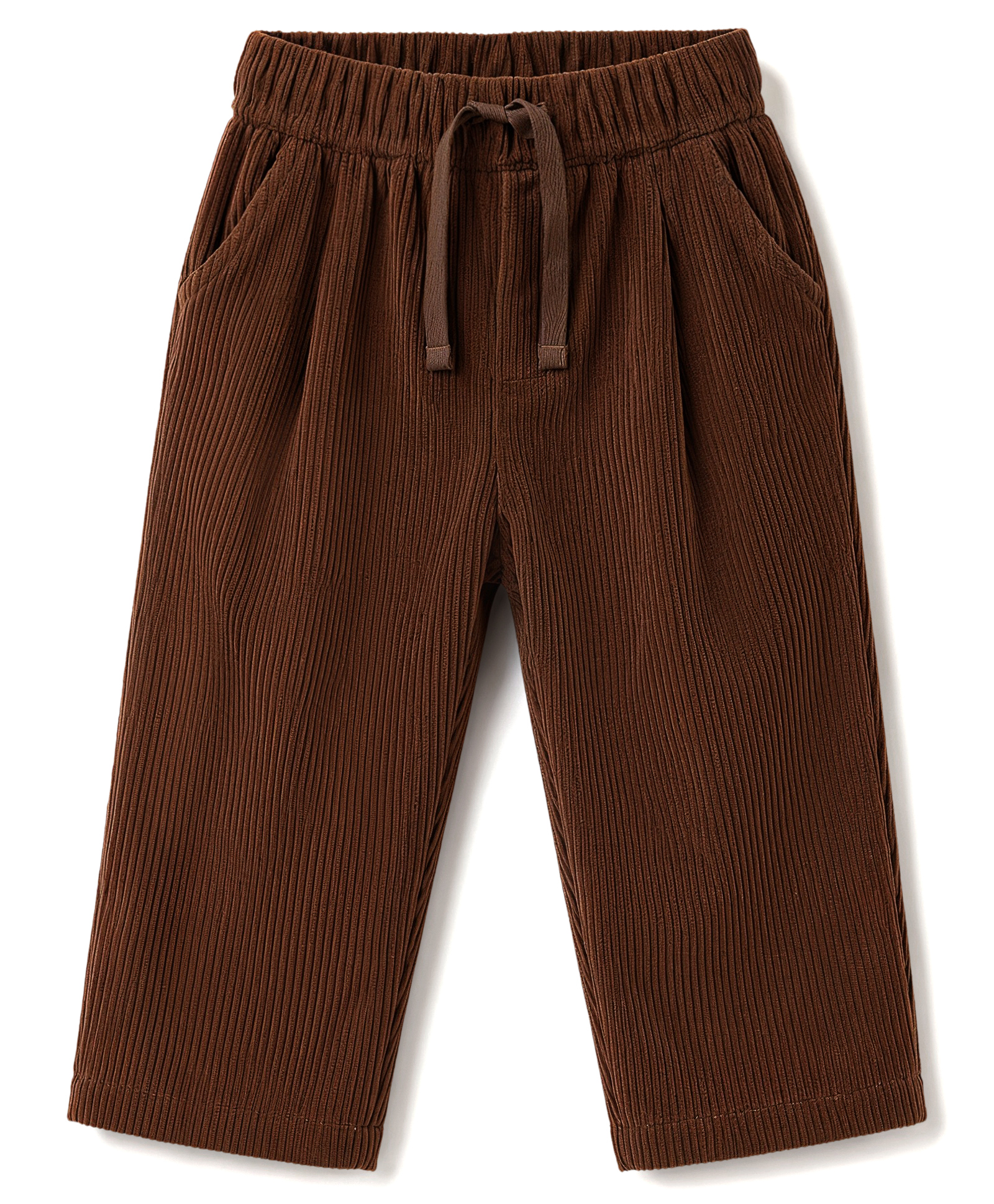 Bonfino Woven Solid Full Length Striped Trouser - Brown-picture-20