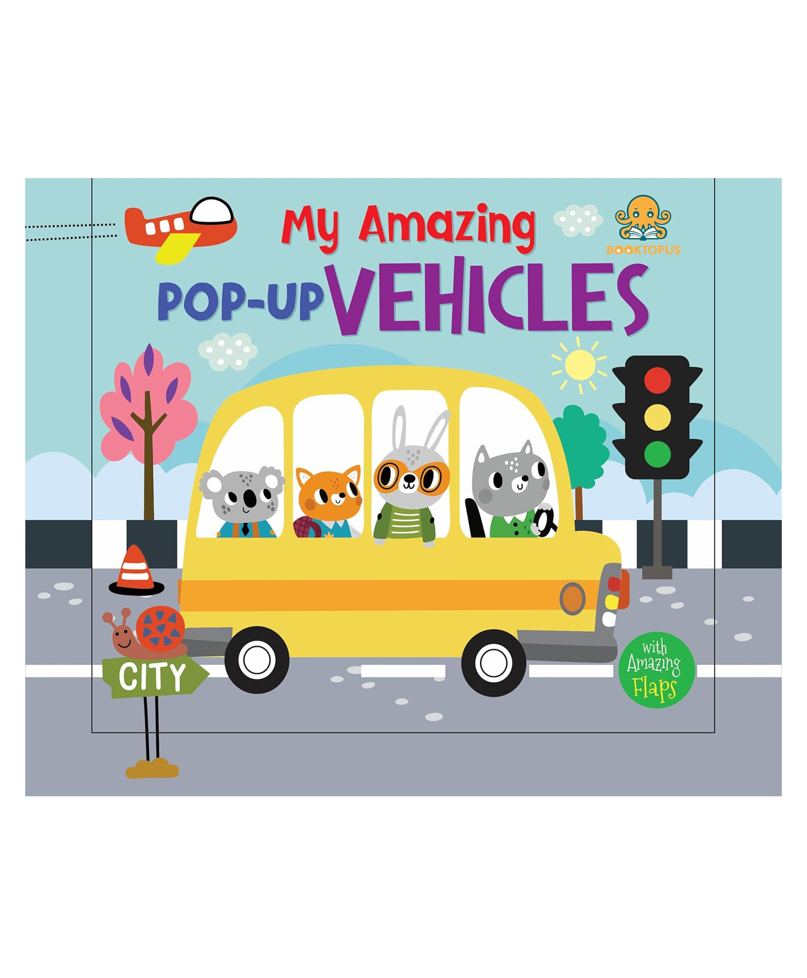 booktopus Pop-Up Vehicles Board Book - English-picture-13