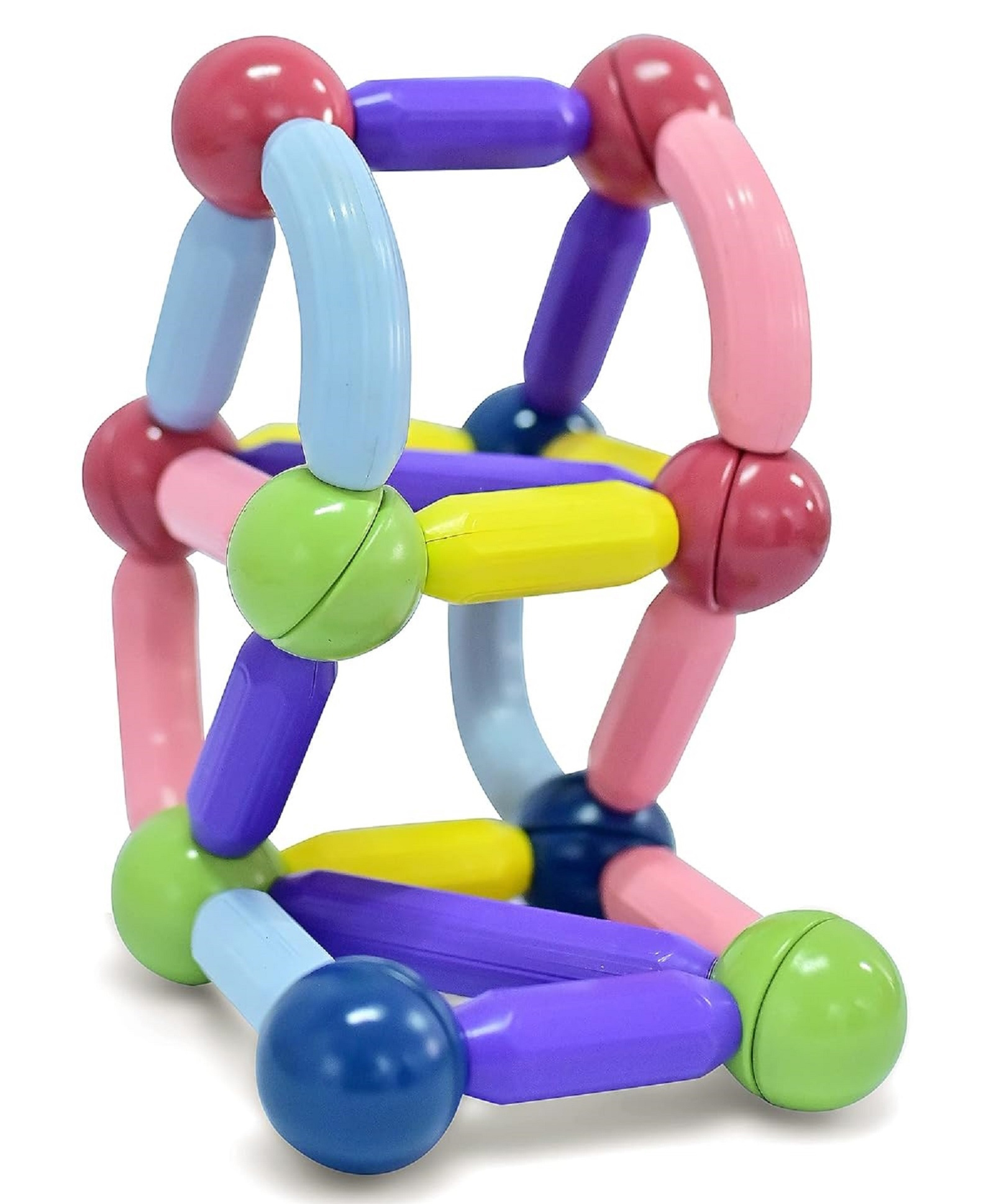 Playbox Magbox Magnetic Toy 50 Pcs - Multicolor-image-14