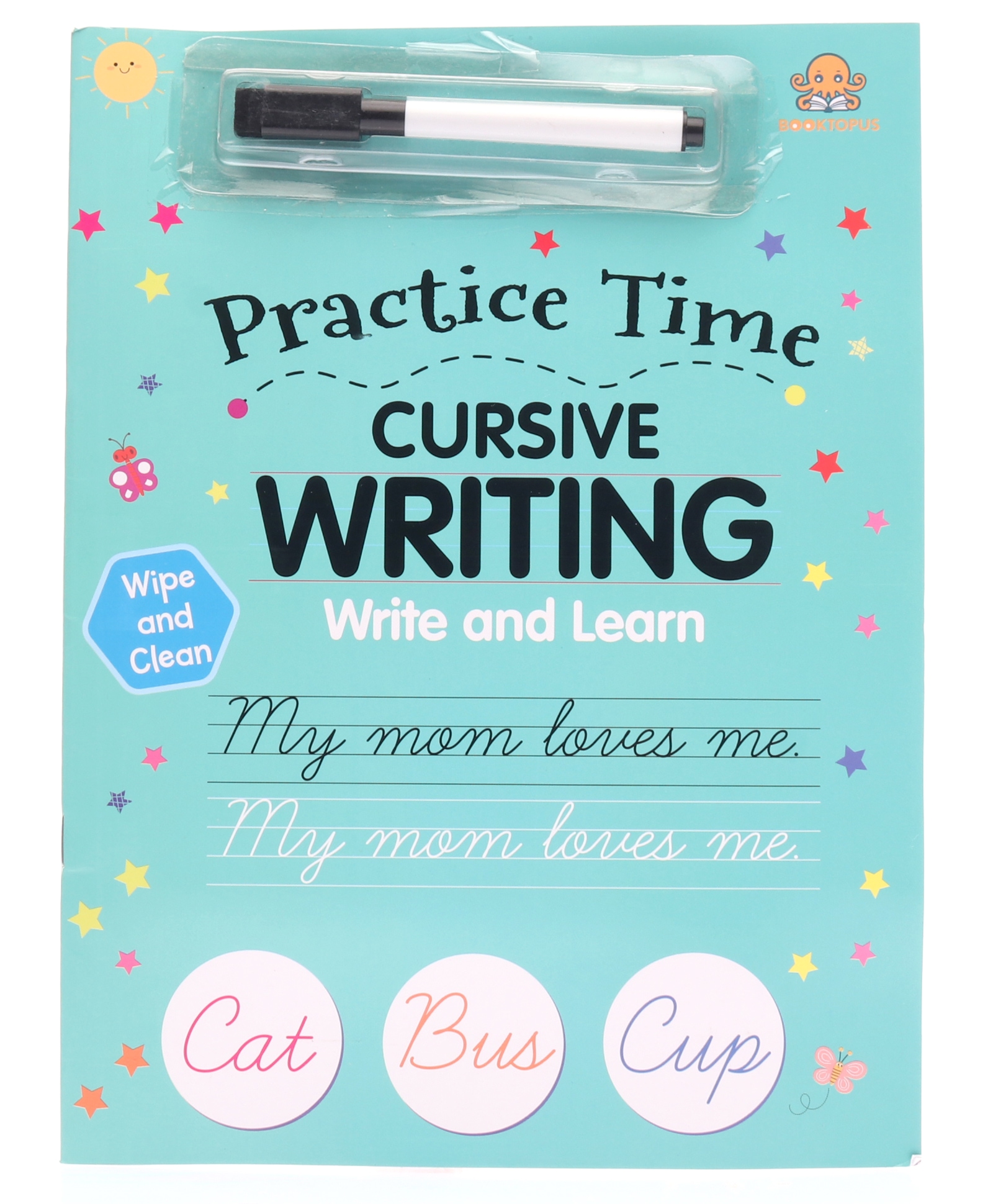 Let's Practice Wipe N Clean Cursive Writing Board Book by Booktopus - English-picture-13