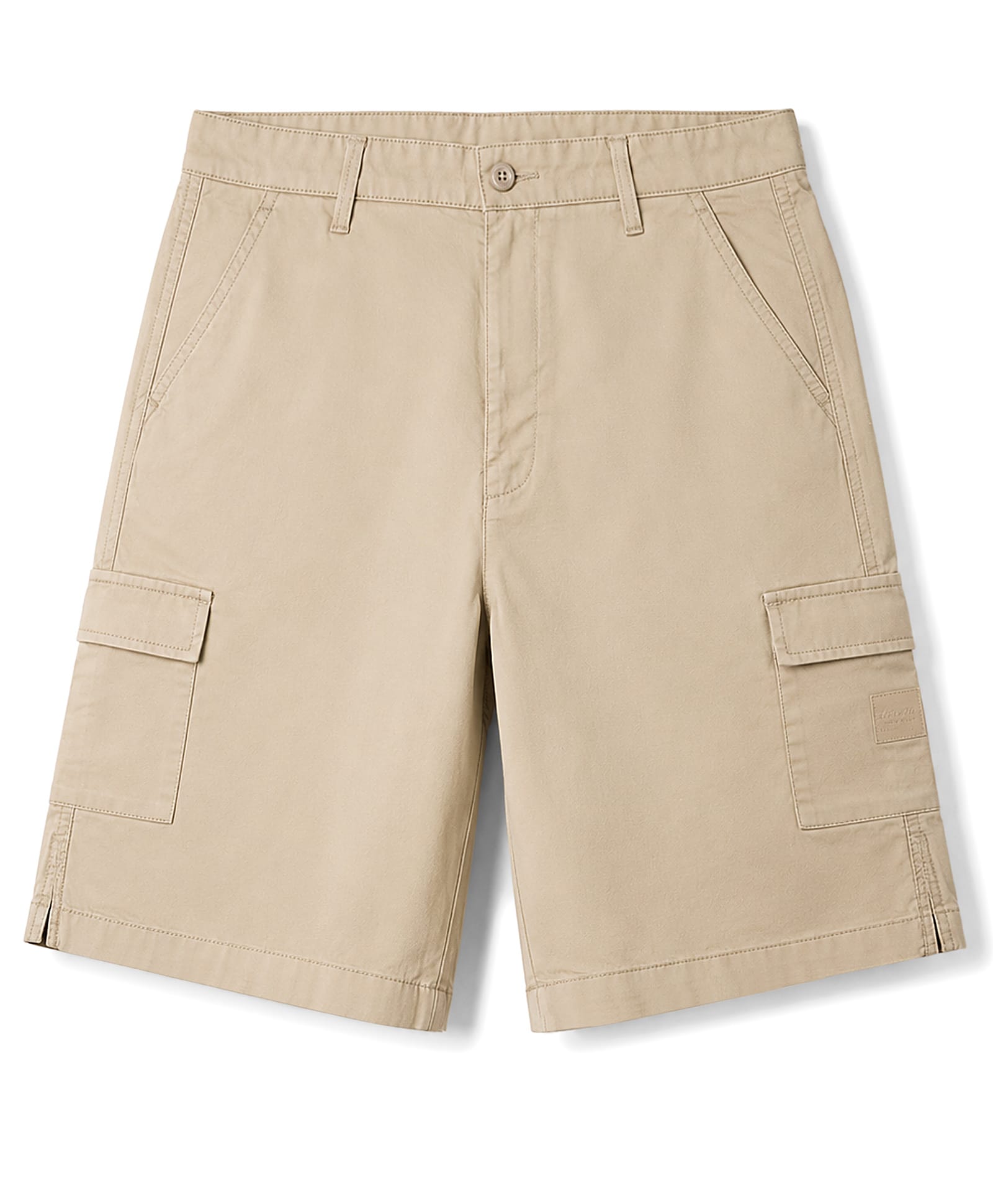US Polo Assn Cotton Woven Above Knee Length Solid Shorts - Beige-image-30