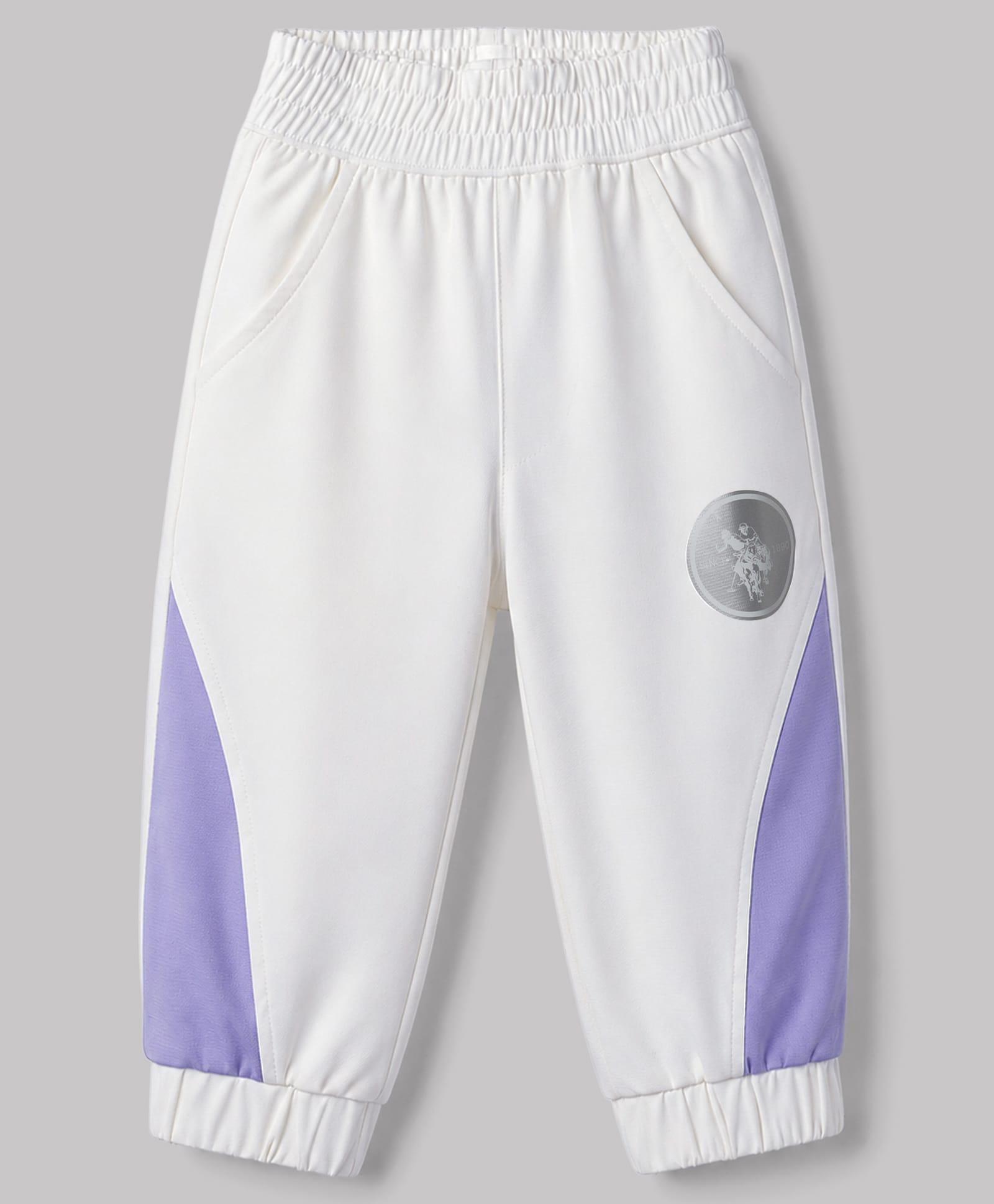 US Polo Assn Cotton Knit Full Length Solid Trackpant - White-picture-24