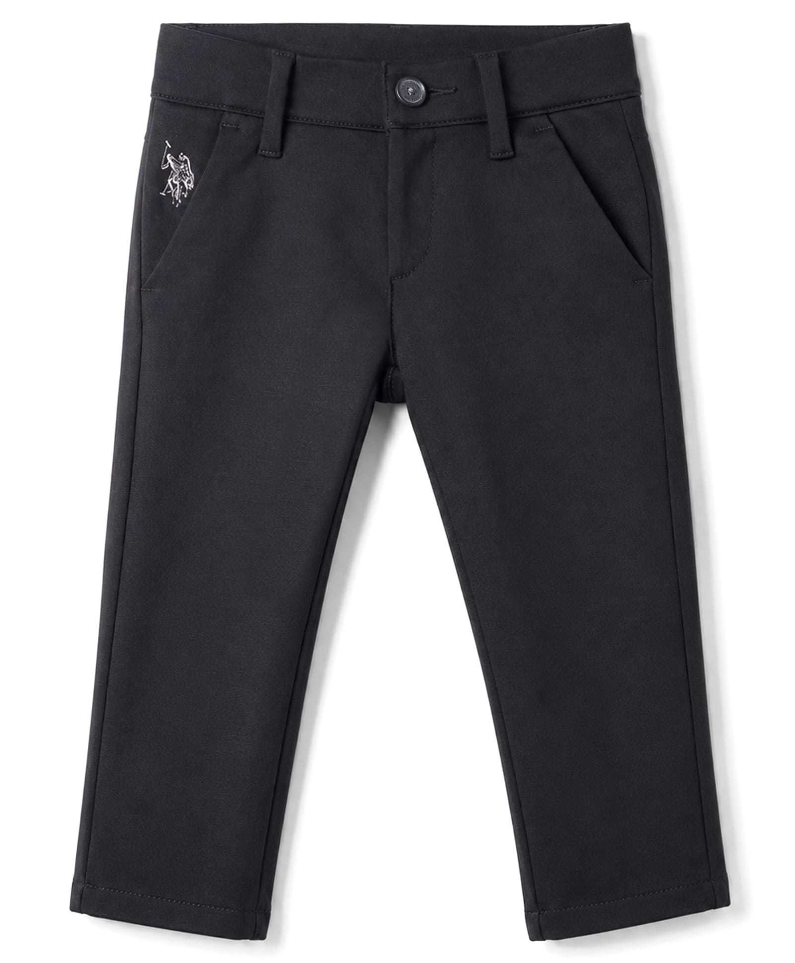 US Polo Assn Cotton Knit Full Length Solid Trouser - Black-image-20