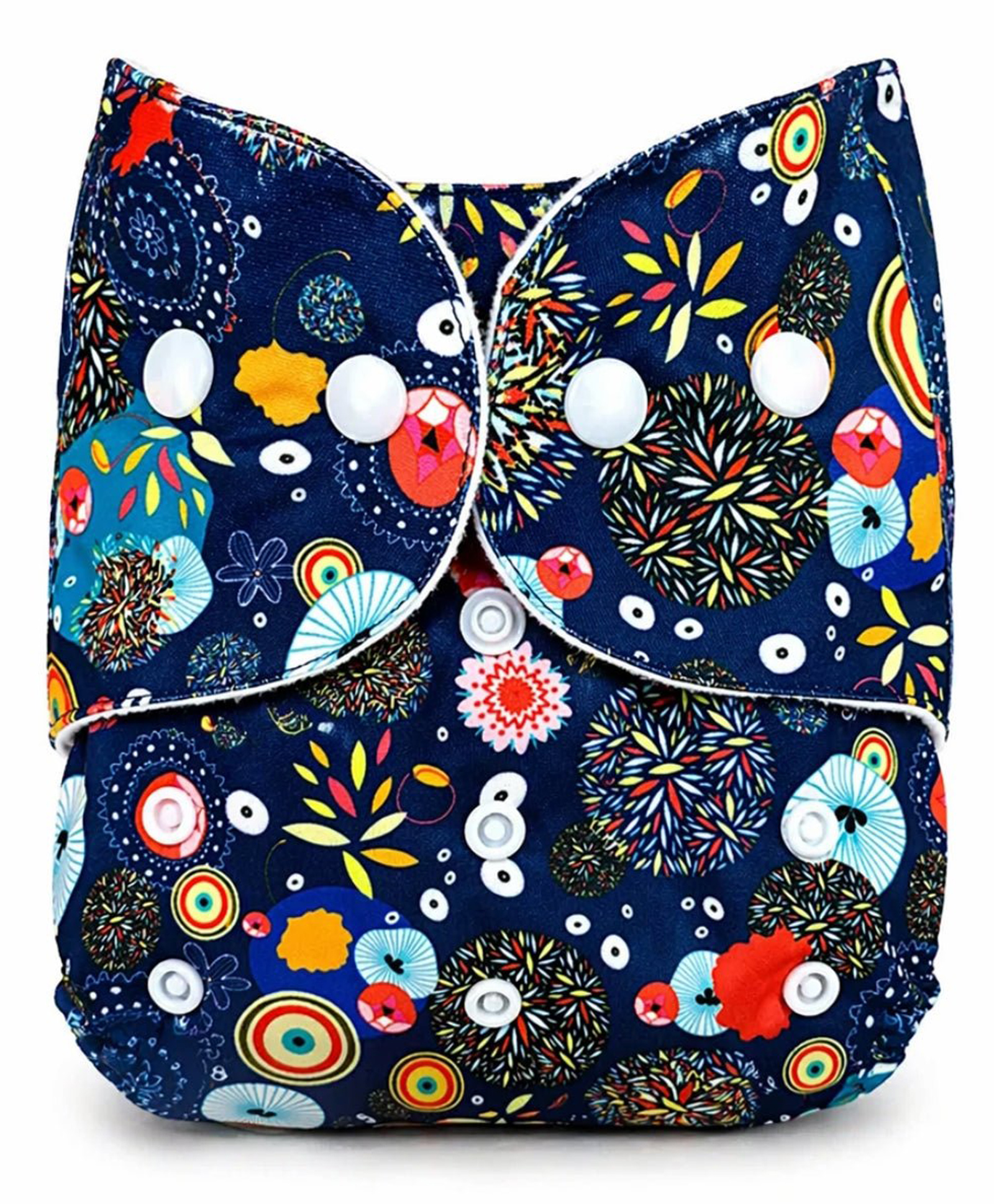 The Mom Store Cotton Printed Re-Usable Cloth Diaper - Blue-picture-12
