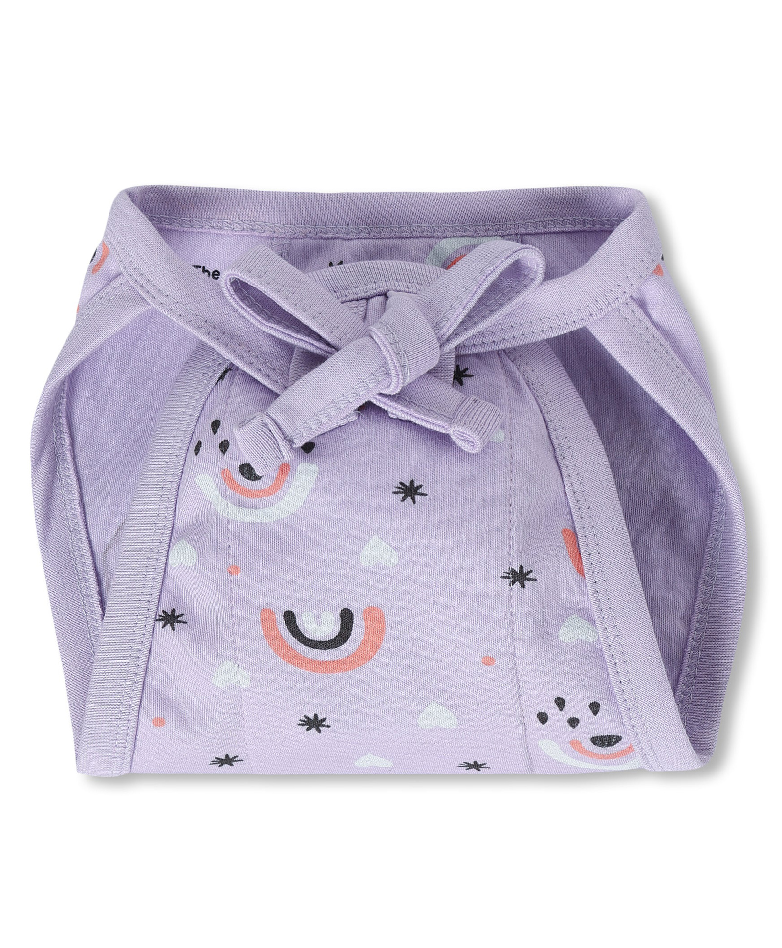 The Mom Store Cotton Rainbow Print Re-Usable Cloth Nappy - Lavender-image-28