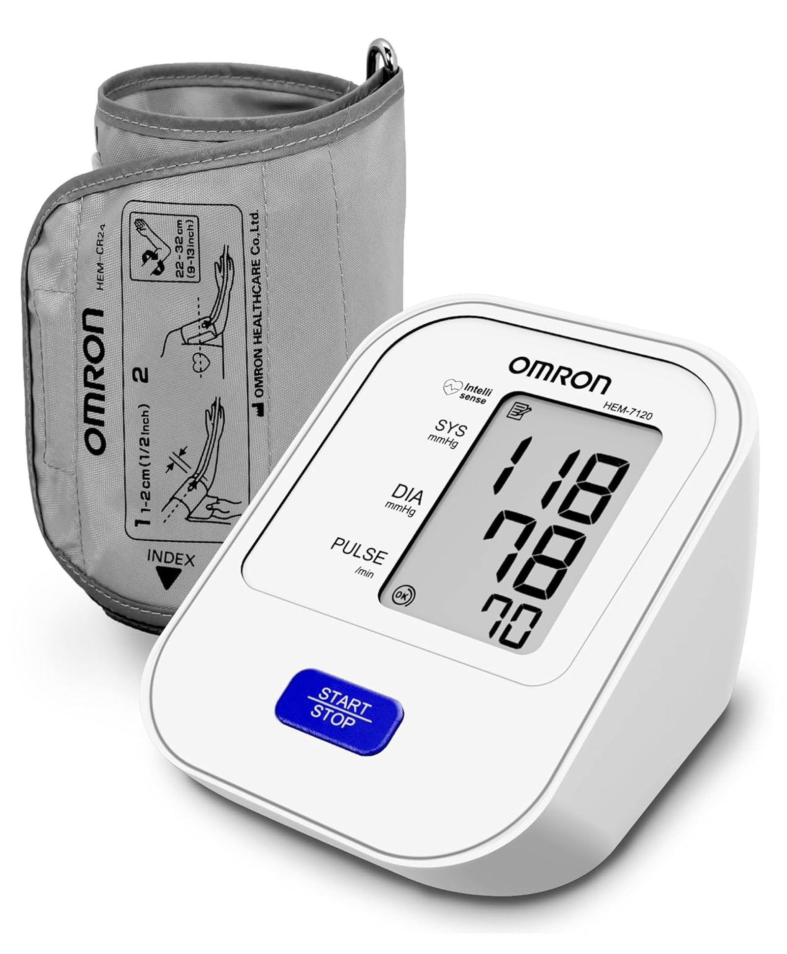 Omron HEM 7120 Fully Automatic Digital Blood Pressure Monitor With Intellisense Technology For Most Accurate Measurement - Arm Circumference (22-32Cm)-image-28
