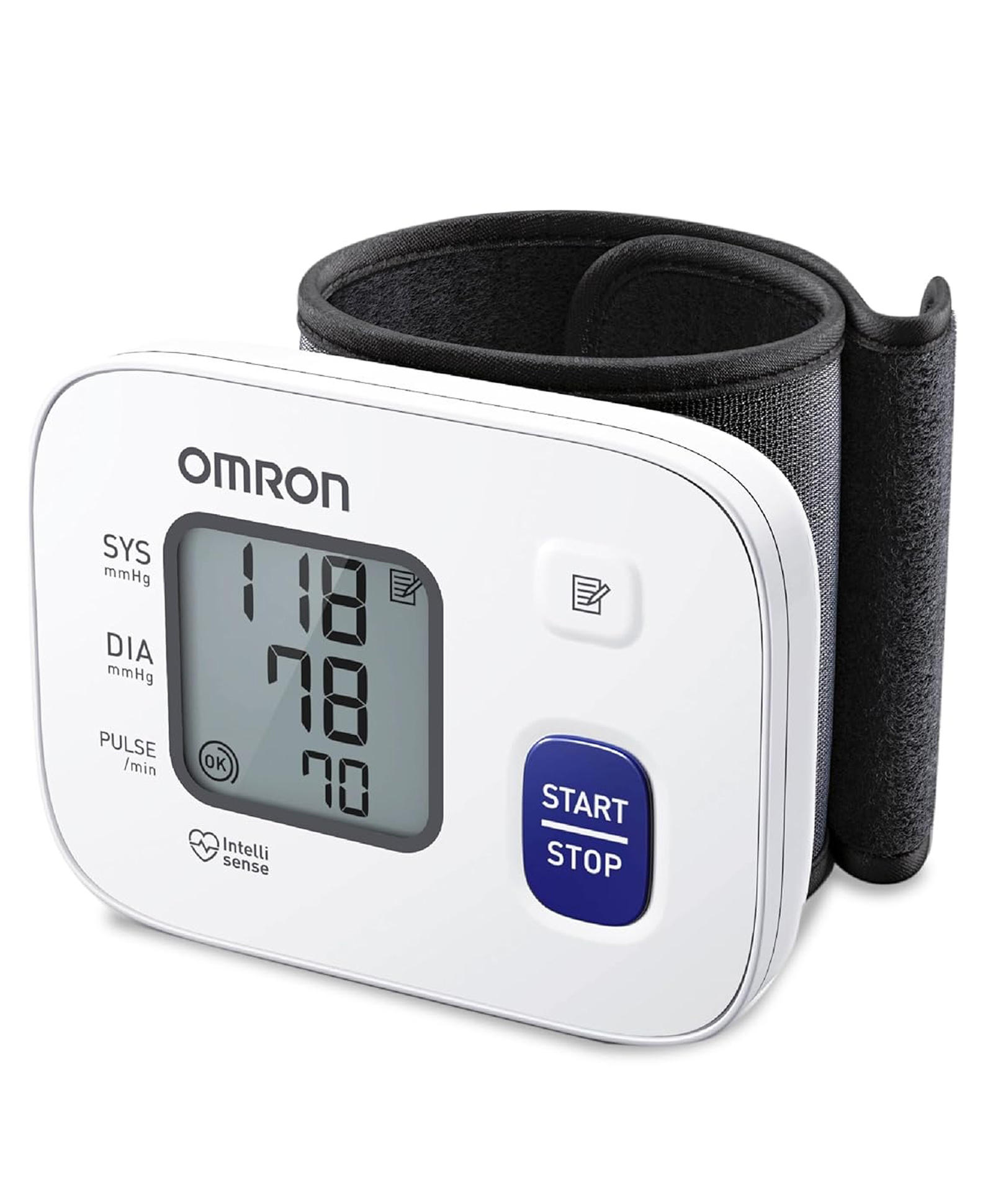 Omron HEM 6161 Fully Automatic Wrist Blood Pressure Monitor with Intellisense Technology, Cuff Wrapping Guide and Irregular Heartbeat Detection for Most Accurate Measurement (White)-picture-18