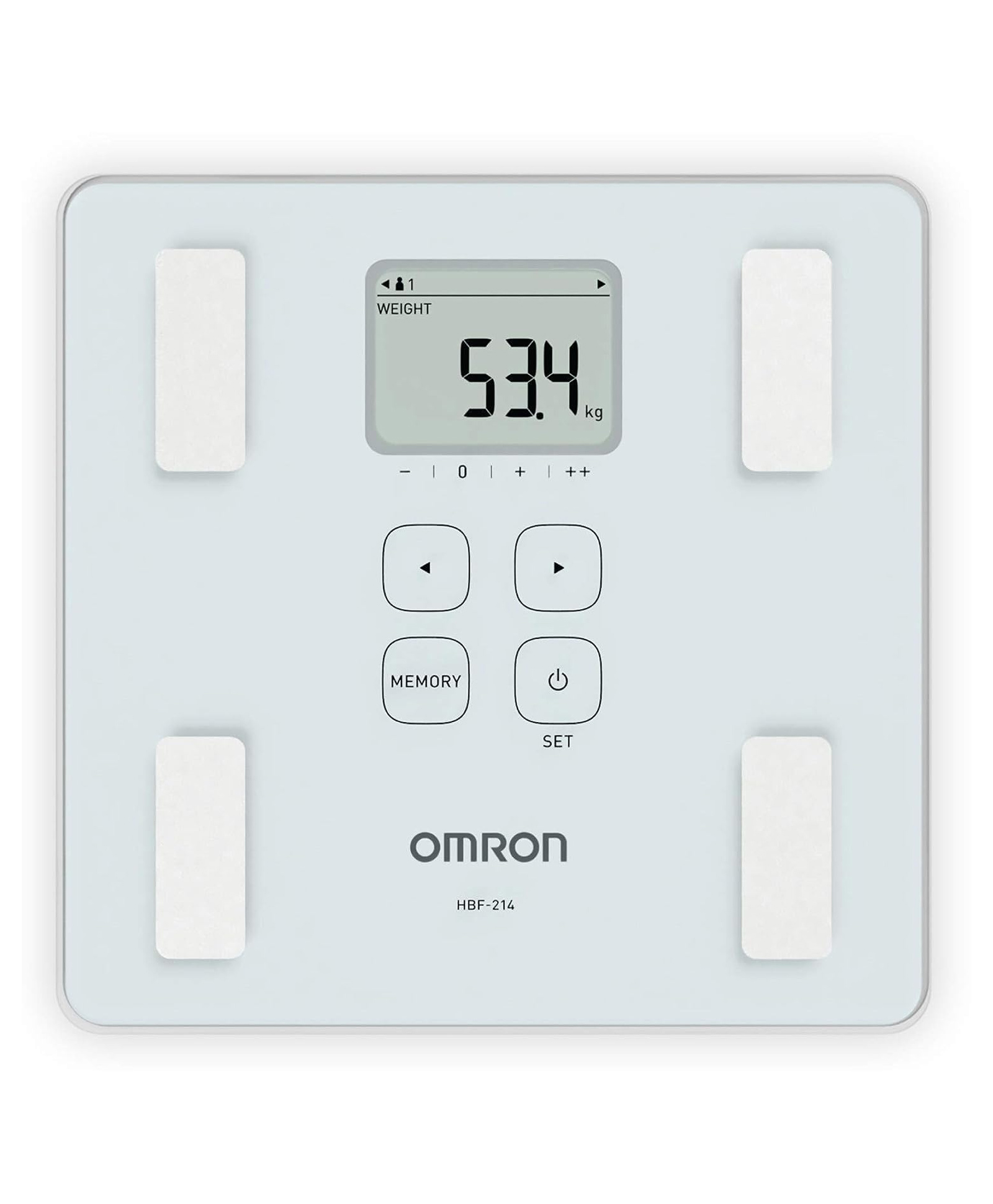 Omron HBF 214 Digital Full Body Composition Monitor with 4 User & Guest Mode Feature to Monitor BMI, Body Age, Vesceral Fat Level, Body Fat & Skeletal Muscle Percentage (White)-picture-17