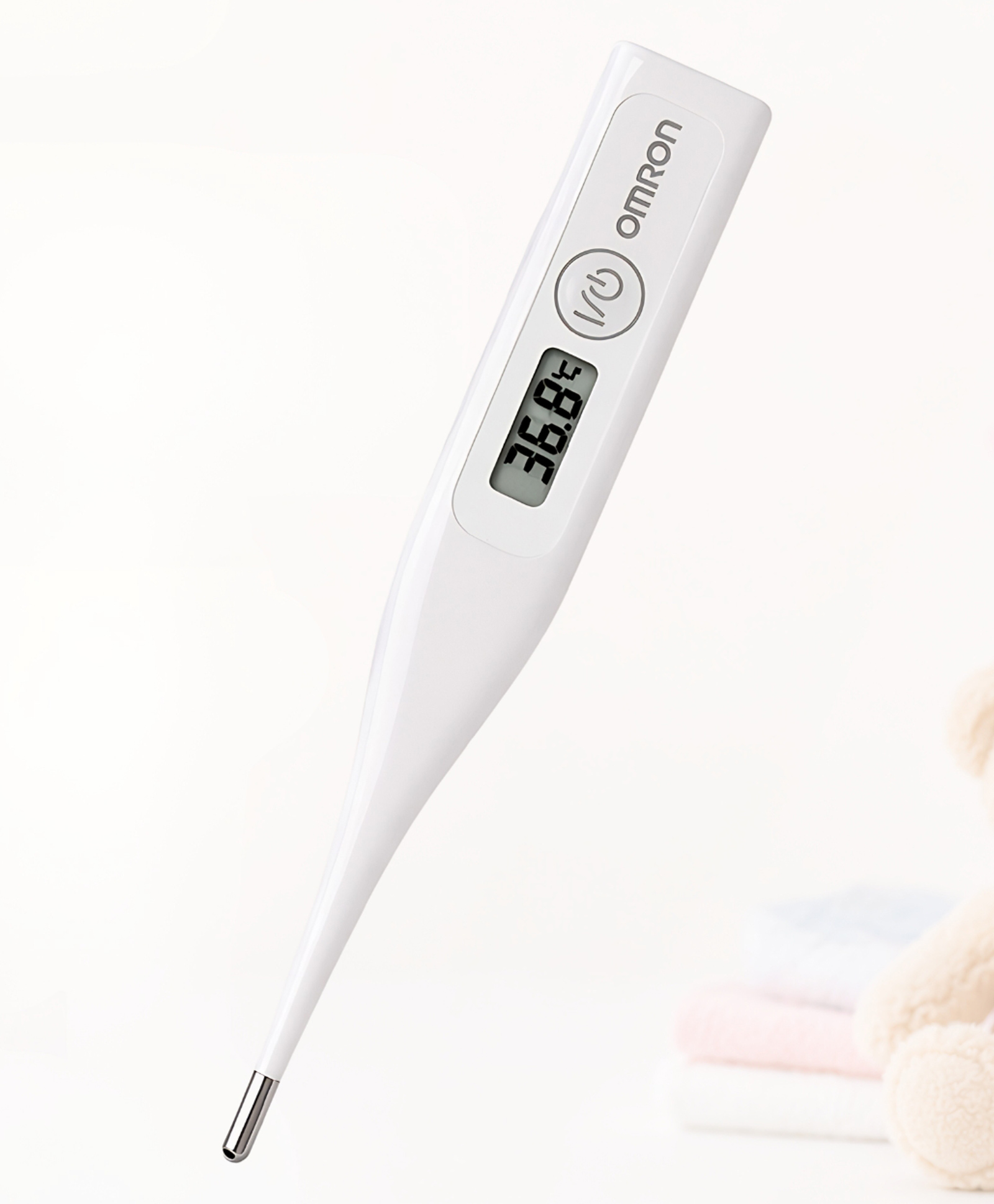 Omron Glass Mc 246 Digital Thermometer With Quick Measurement Of Oral & Underarm Temperature In Celsius & Fahrenheit, Water Resistant For Easy Cleaning - White-picture-11