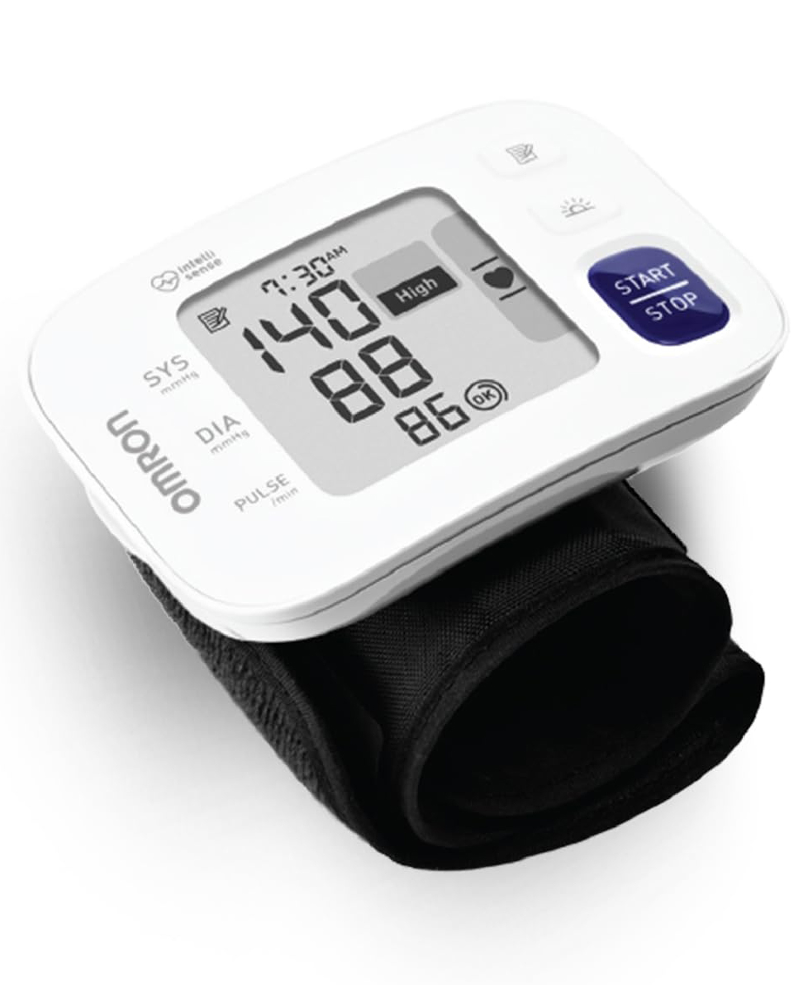 Omron HEM 6181 Fully Automatic Wrist Blood Pressure Monitor with Intelligence Technology, Cuff Wrapping Guide and Irregular Heartbeat Detection for Most Accurate Measurement (White)-image-33