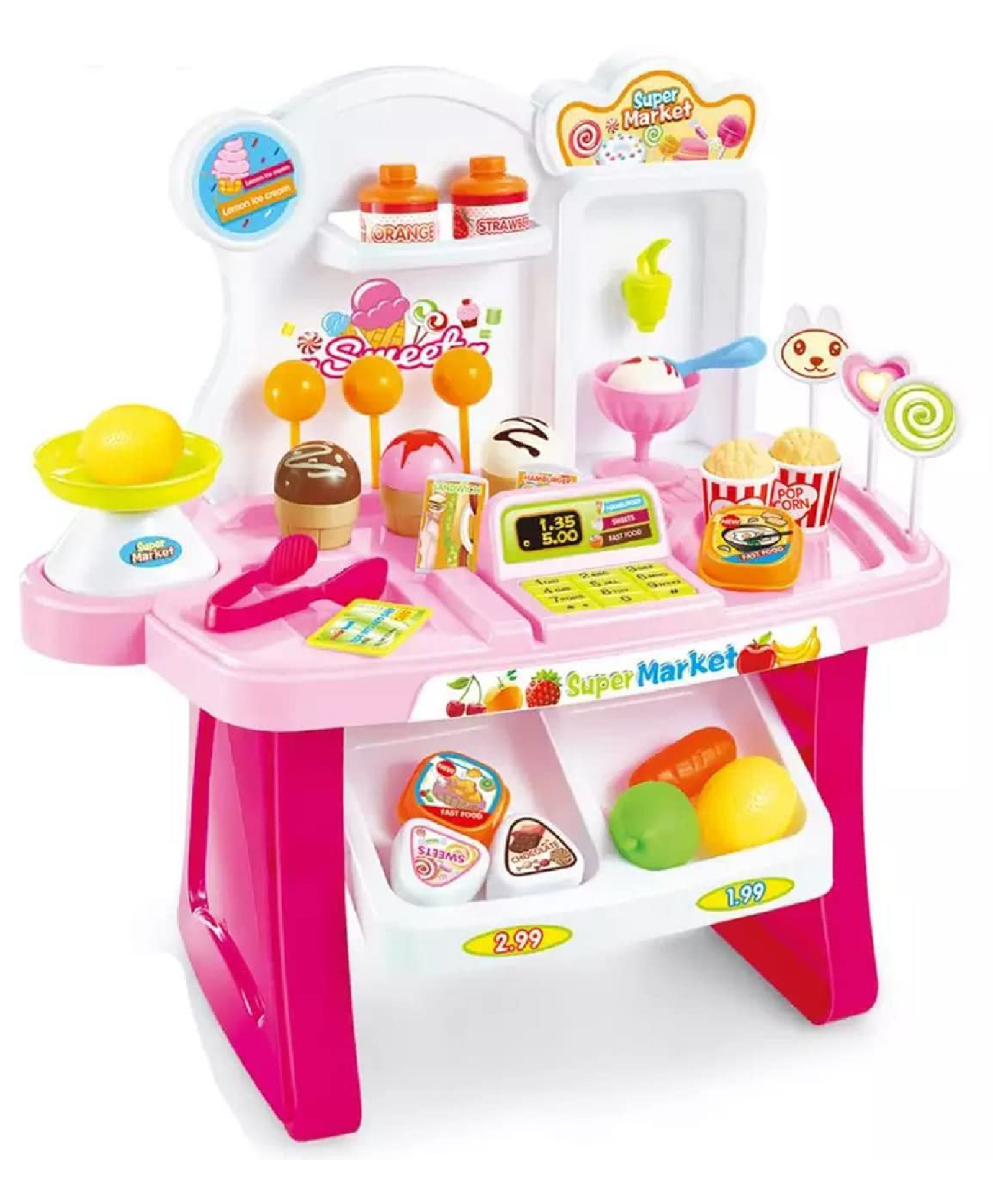 FunBlast Super Market Shopping Play Toys Set for Kids Pack of 37 Pcs (Multicolor)-picture-12