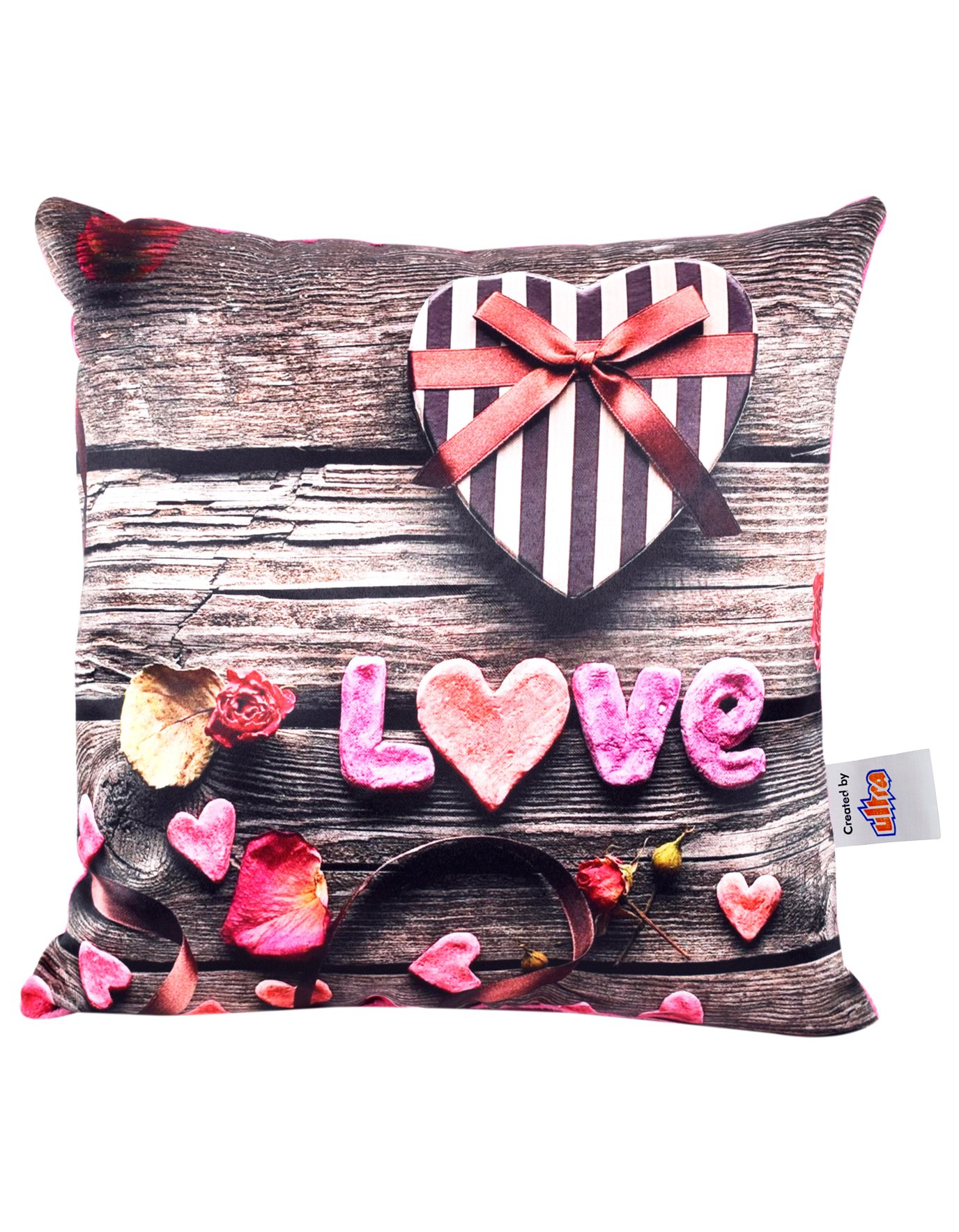 Ultra Mystical Love Printed Cushion  - Brown-image-22