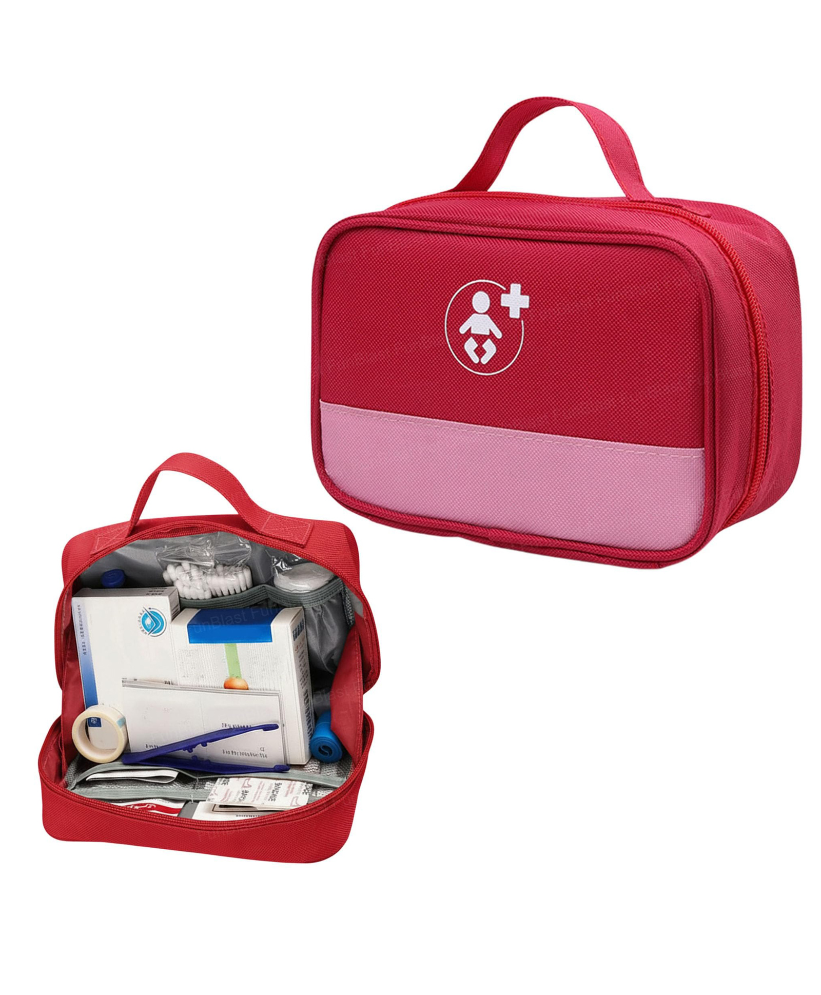 FunBlast First Aid Travel Bag with Handal for School, Camping - Red-image-46