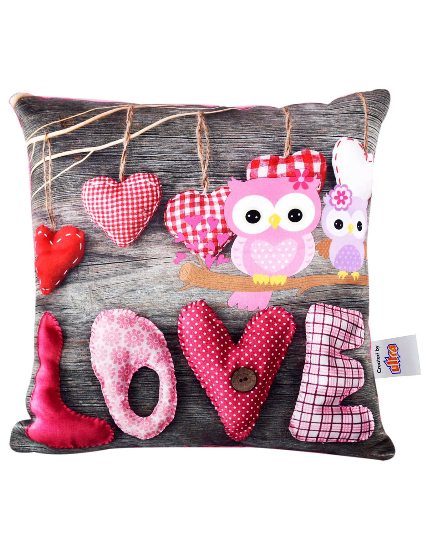 Ultra Expressive Love Printed Cushion  - Multicolor-image-9