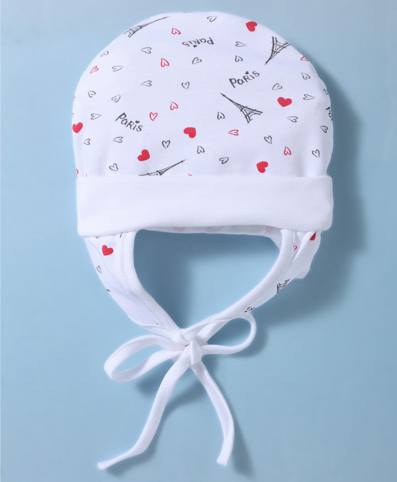 Ben Benny Interlock Knit Cap With Heart Print White - Diameter 14.5 cm-picture-11