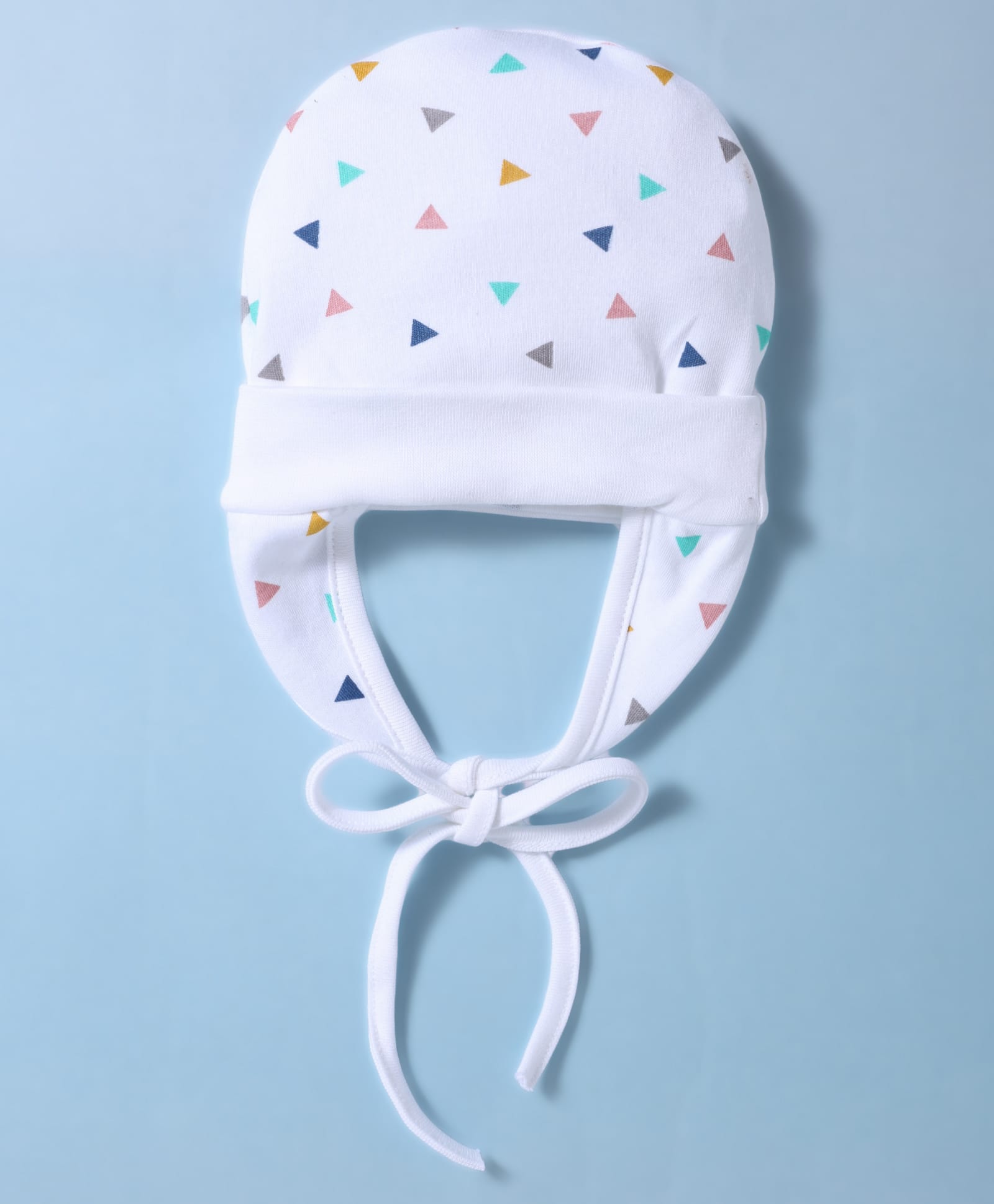 Ben Benny Interlock Knit Cap With Triangle Print White - Diameter 14.5 cm-picture-18
