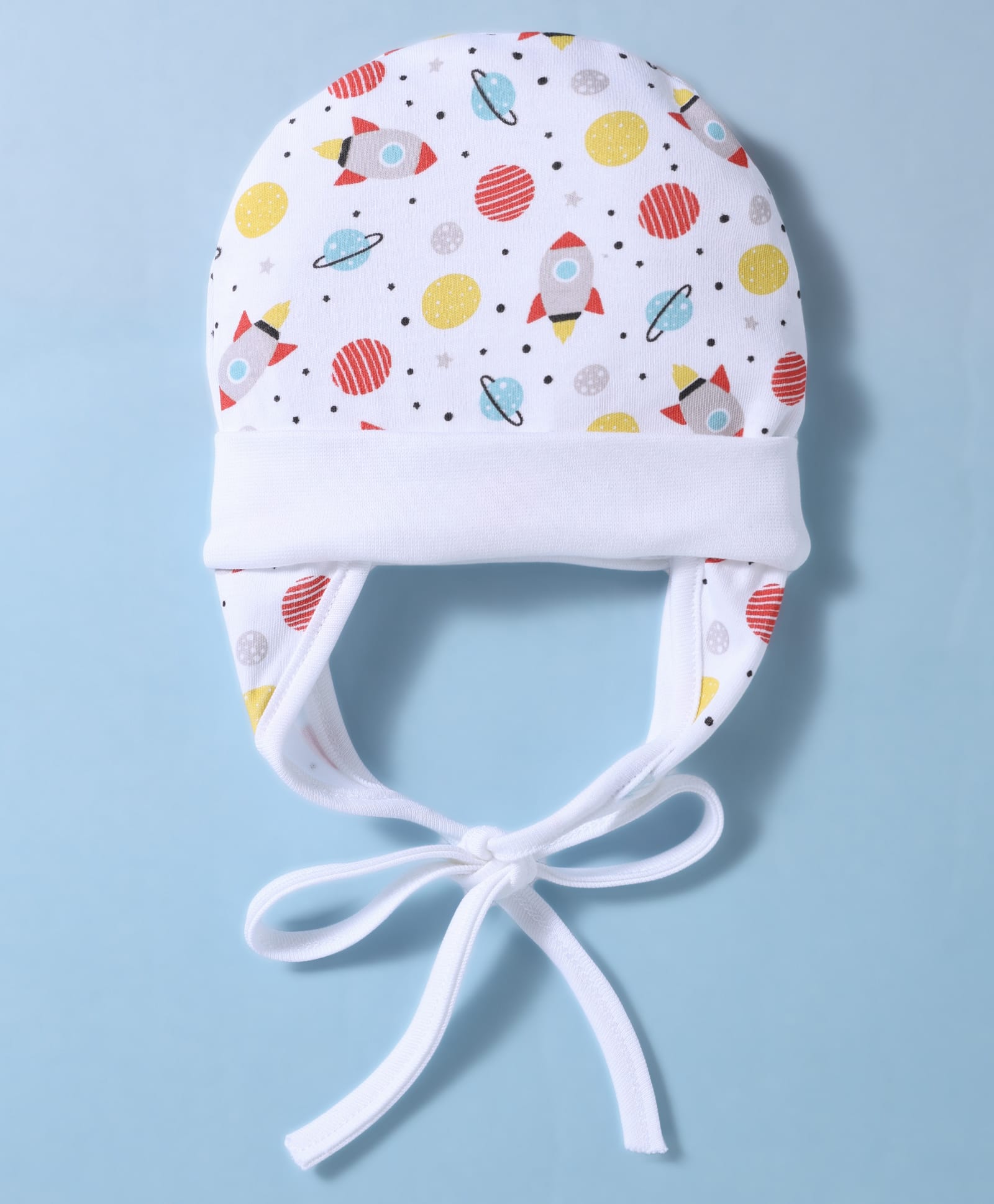 Ben Benny Interlock Knit Cap With Space Print White - Diameter 15 cm-picture-27