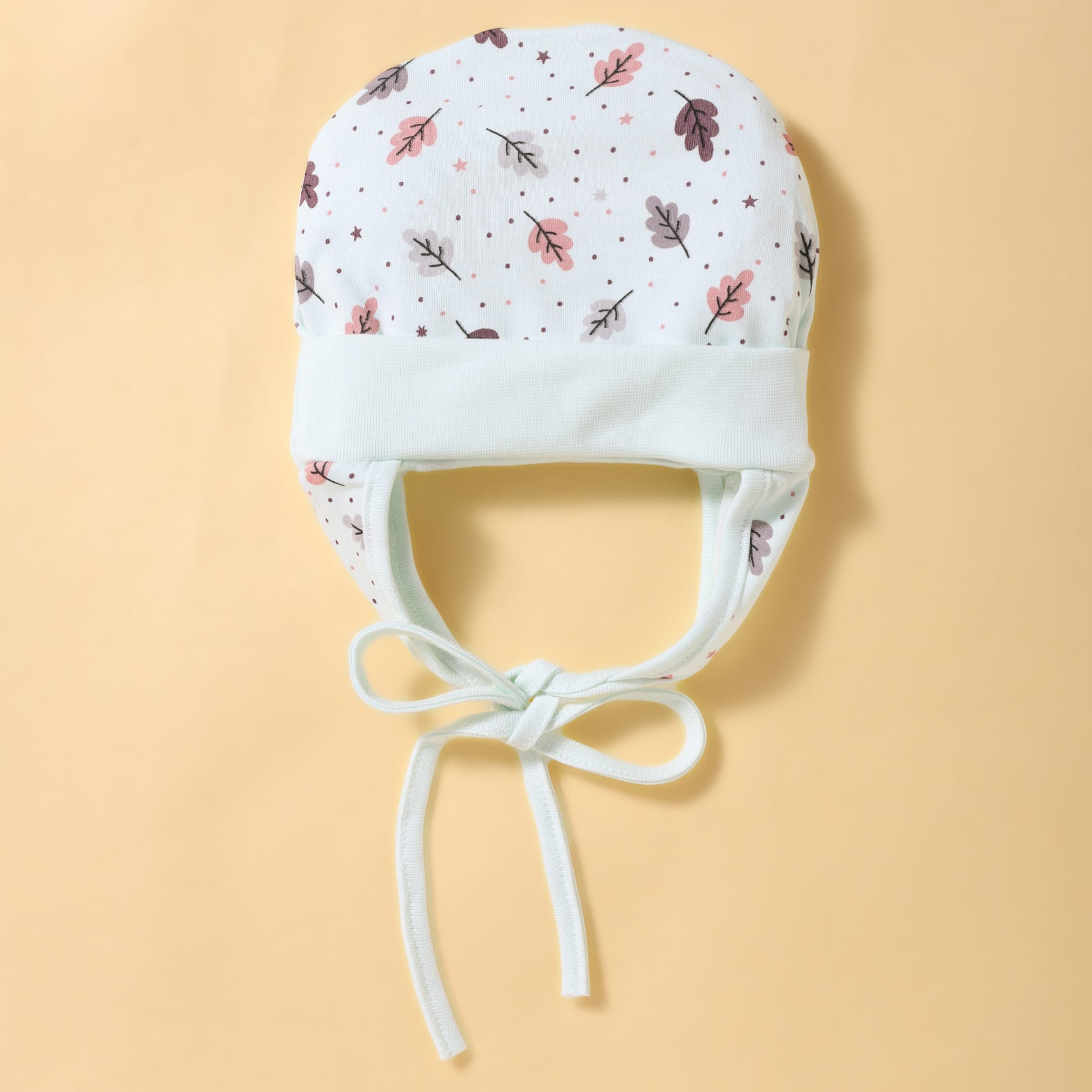 Ben Benny Interlock Knit Cap With Tropical Print White - Diameter 15.5 cm-image-8