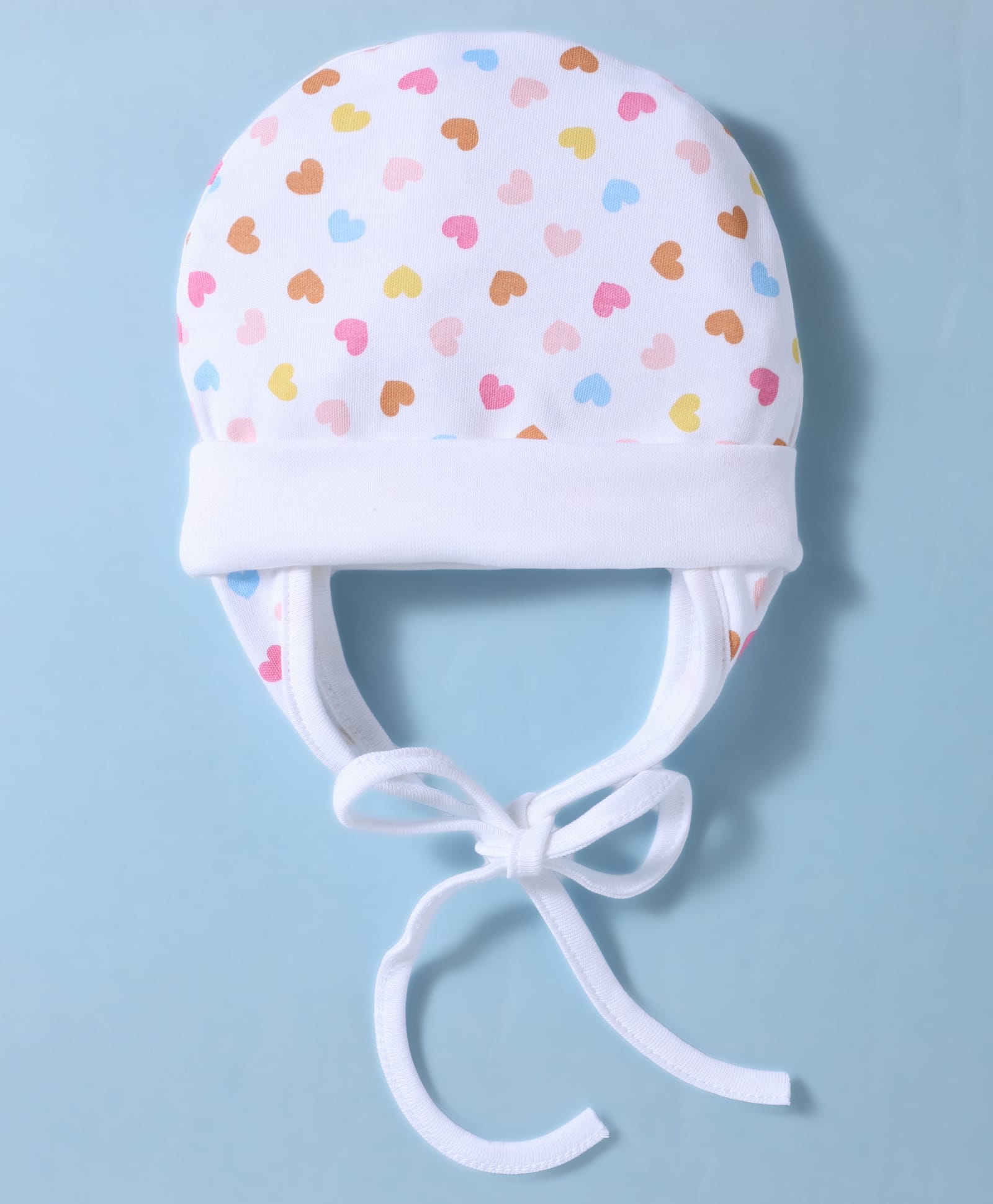 Ben Benny Interlock Knit Cap With Heart Print White - Diameter 15 cm-picture-17