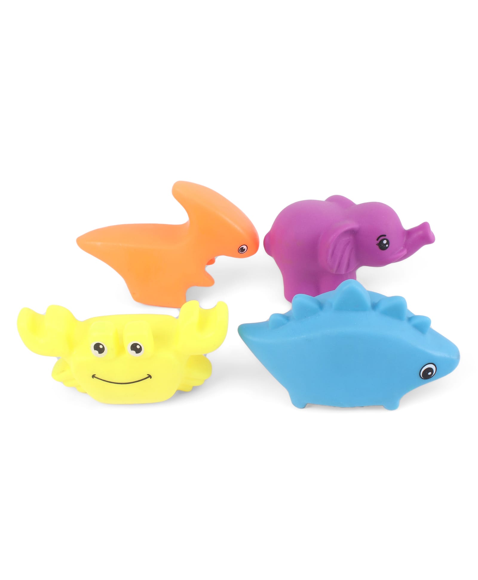 Kiddybuddy Animal Shaped Squeezy Toy Set for Kids 4 Pieces - Multicolor-picture-22
