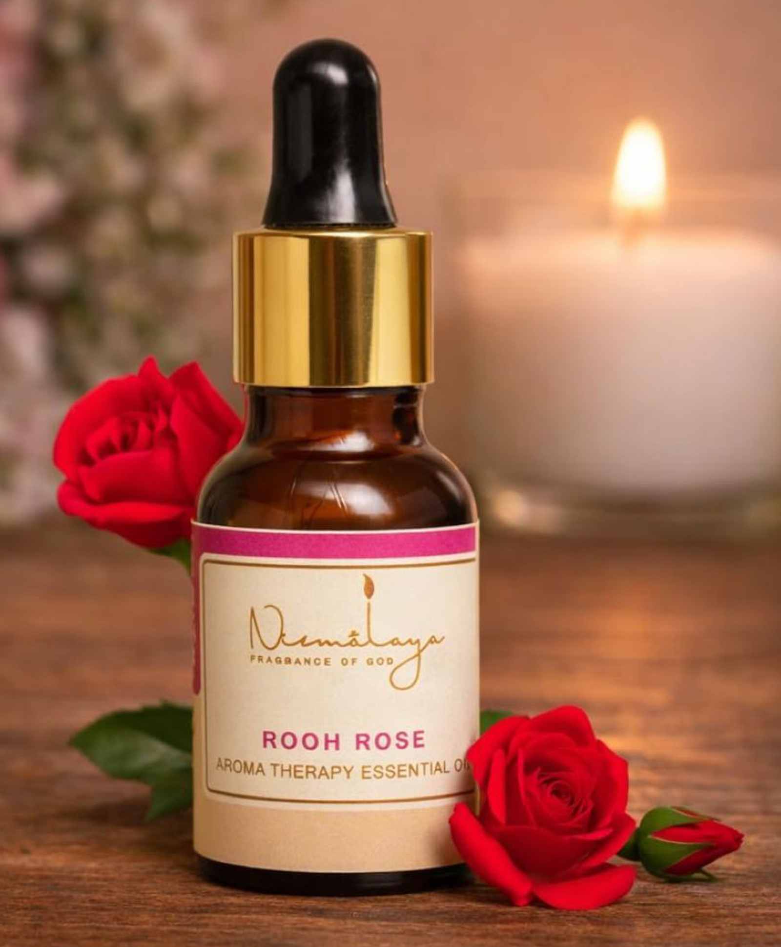Nirmalaya Rooh Rose Essential Oil Natural Aroma Oil for Diffuser-image-6