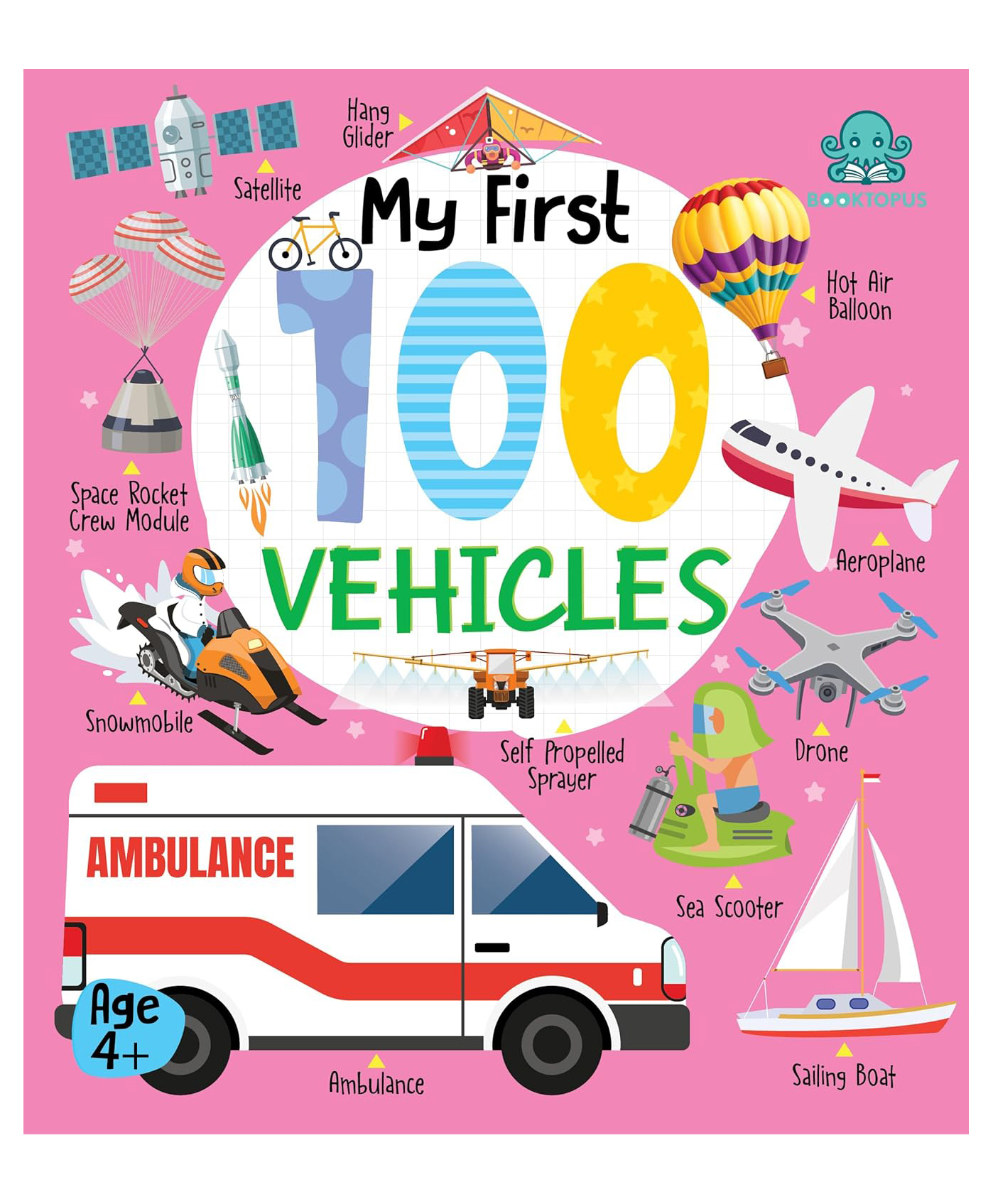 booktopus My First 100 Vehicles Early Learning Board Book For Kids -English-picture-15