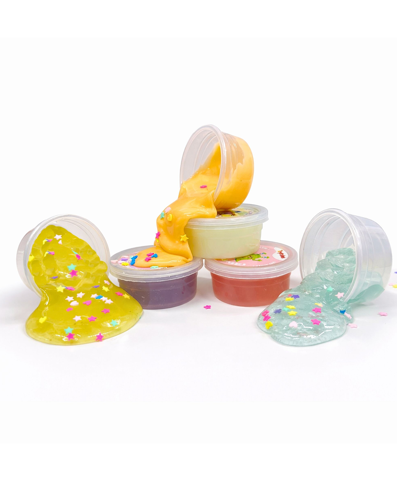 Toytales Miss Slime Colorful Glitter Slime Cups for Kids | Stretchy Sensory Toy Set With Bright Colors | Fun Party Favor & Return Gift - Pack of 6-picture-22