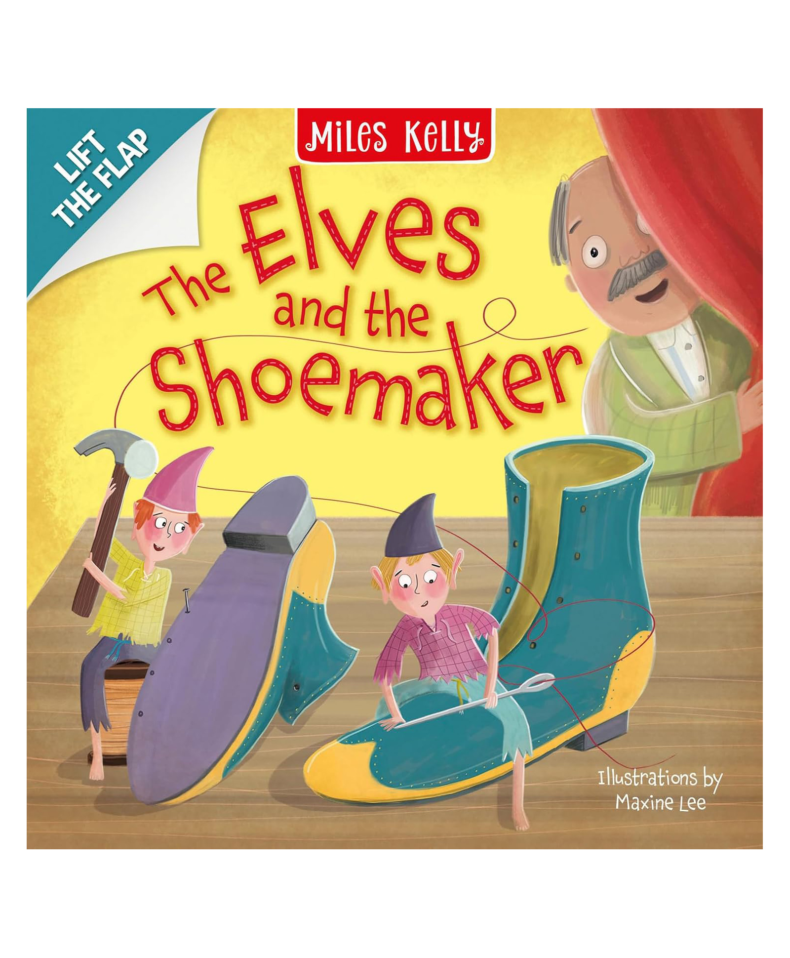 harper collins Elves and Shoemaker: Lift the Flap Board Book by Miles Kelly - English-picture-15