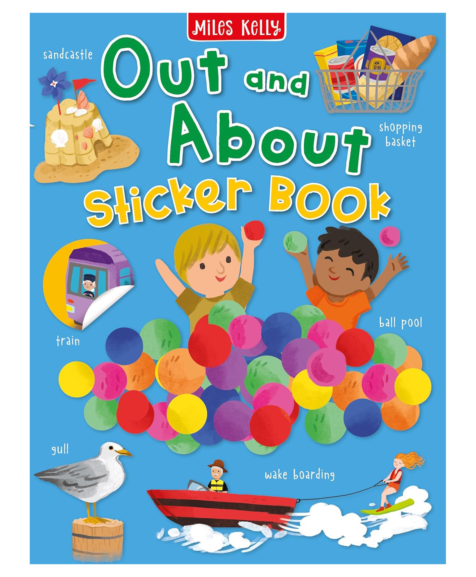 Out and About Sticker Book: A Delightful Children's Activity for Developing Fine Motor Skills and New Words Paperback by Miles Kelly - English-image-16