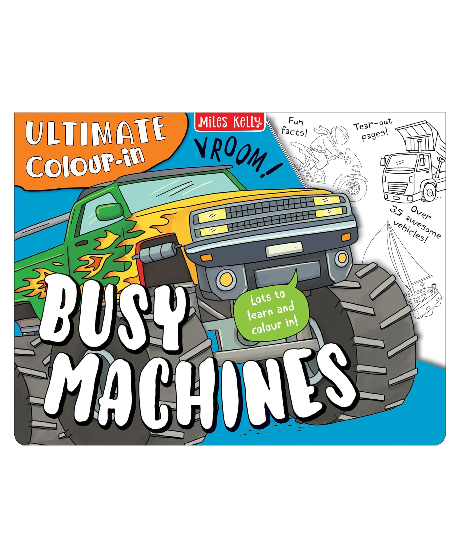 harper collins Busy Machines: The Illustrated Creative Learning Picture Book Perfect for Children by Miles Kelly - English-picture-10