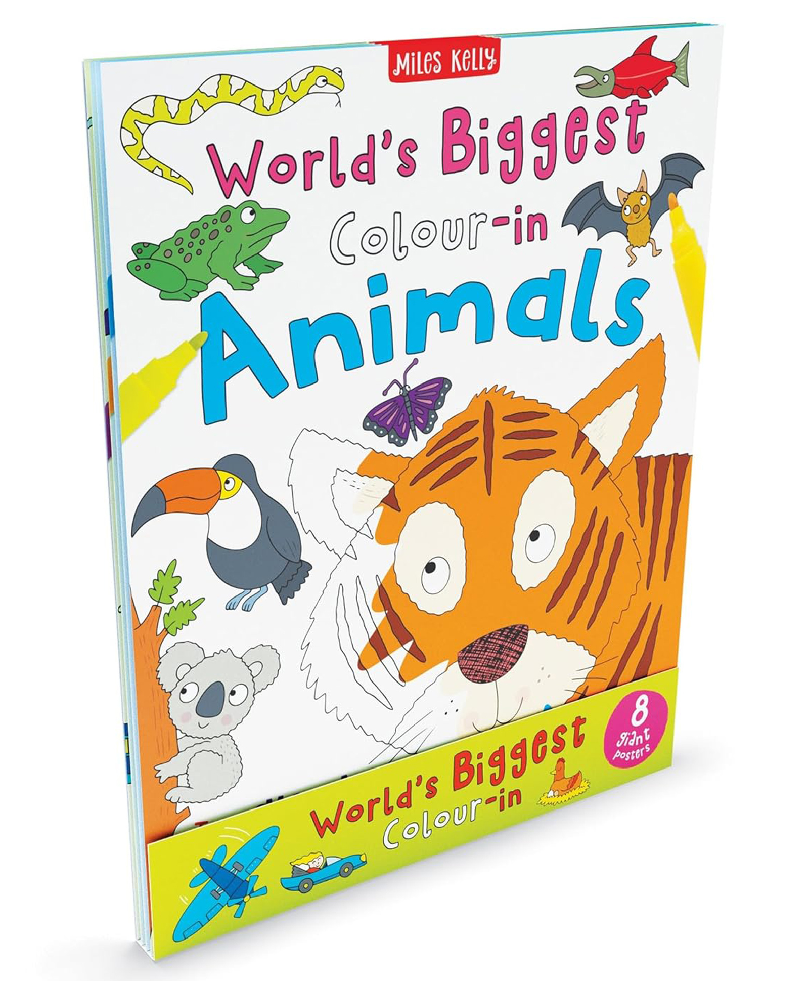 World's Biggest Colour in Animals: A fun and educational giant poster colouring book for early readers ages 3+, BOX, By --image-27