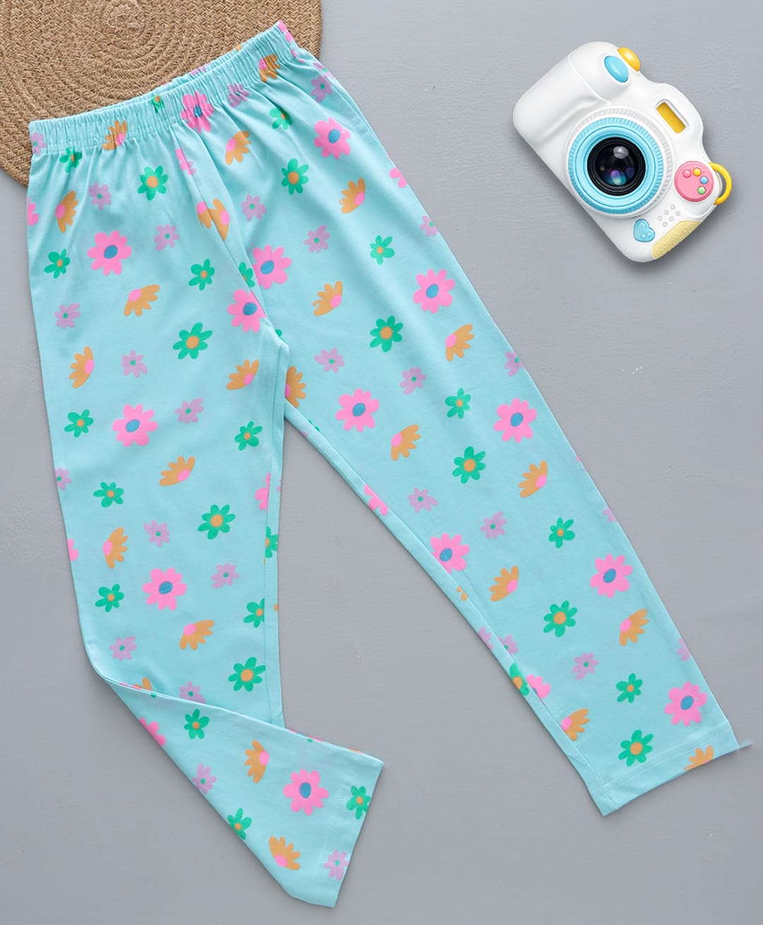 zuniors SSC Cotton Knit Floral Printed Pajama - Blue-picture-21